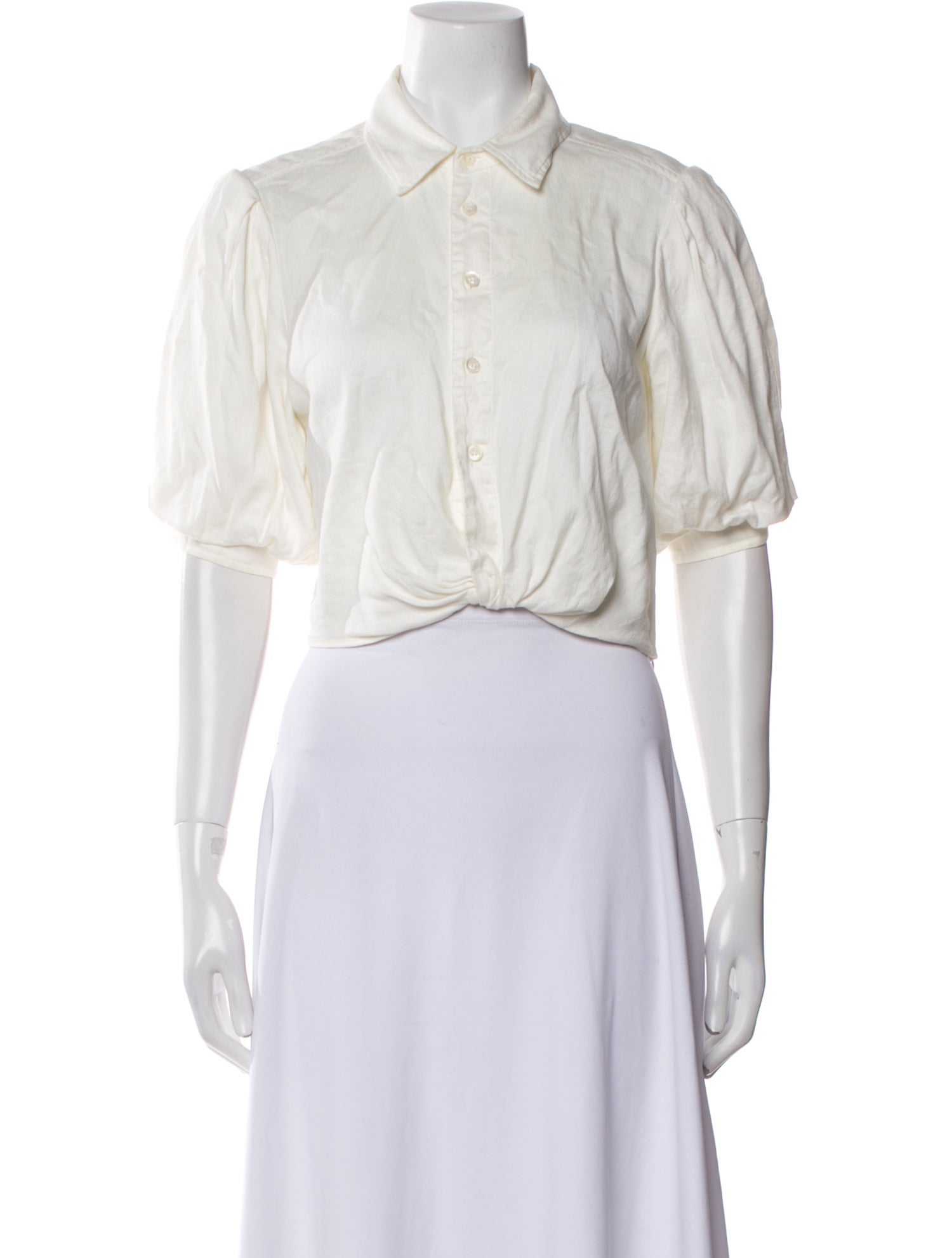 FRAME Short Sleeve Crop Top