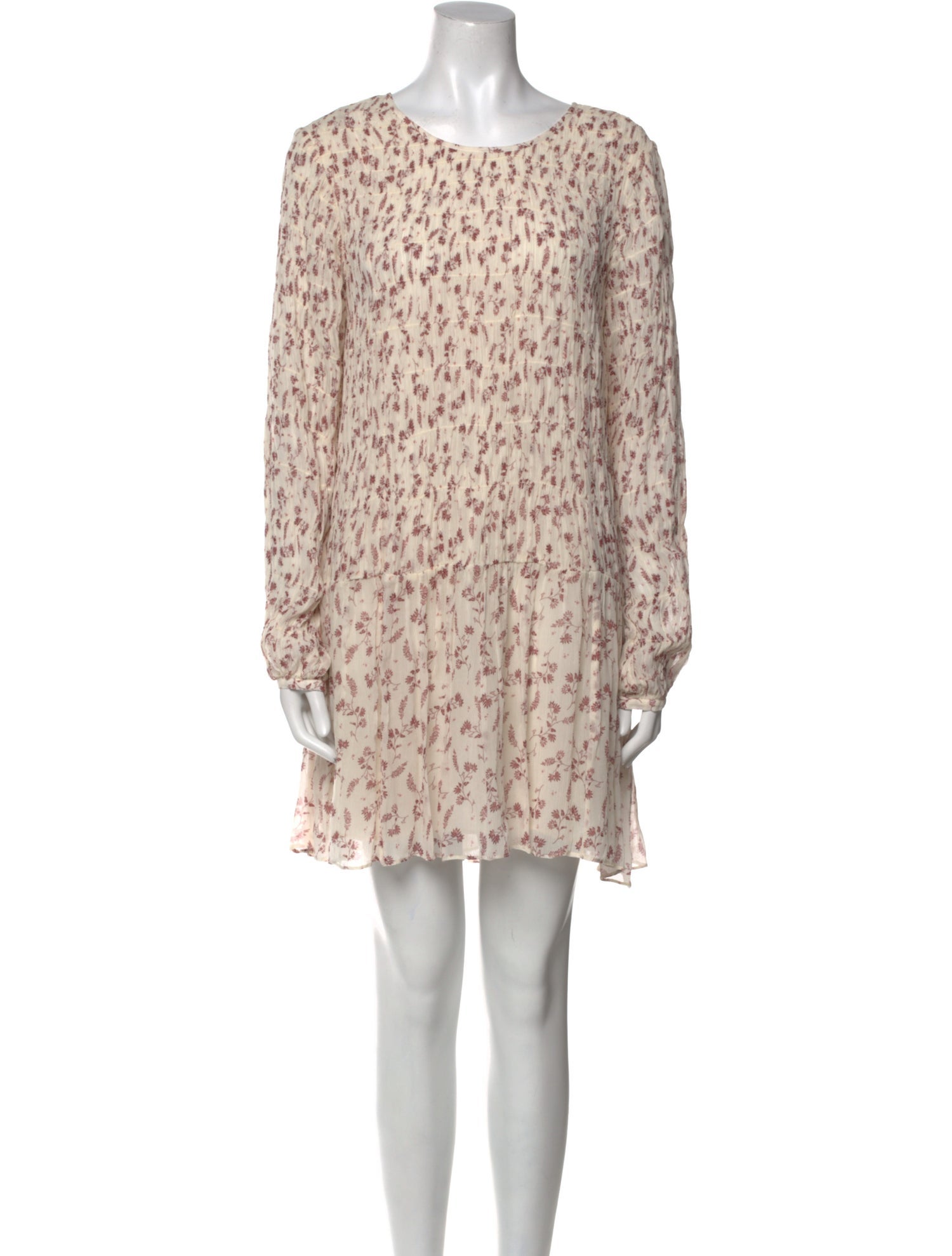 FRAME Floral Print Mini Dress