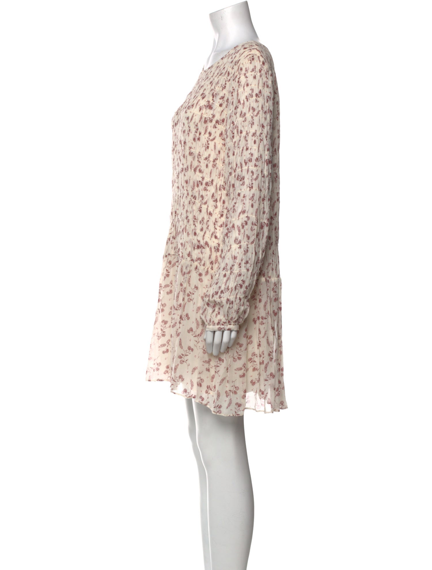 FRAME Floral Print Mini Dress