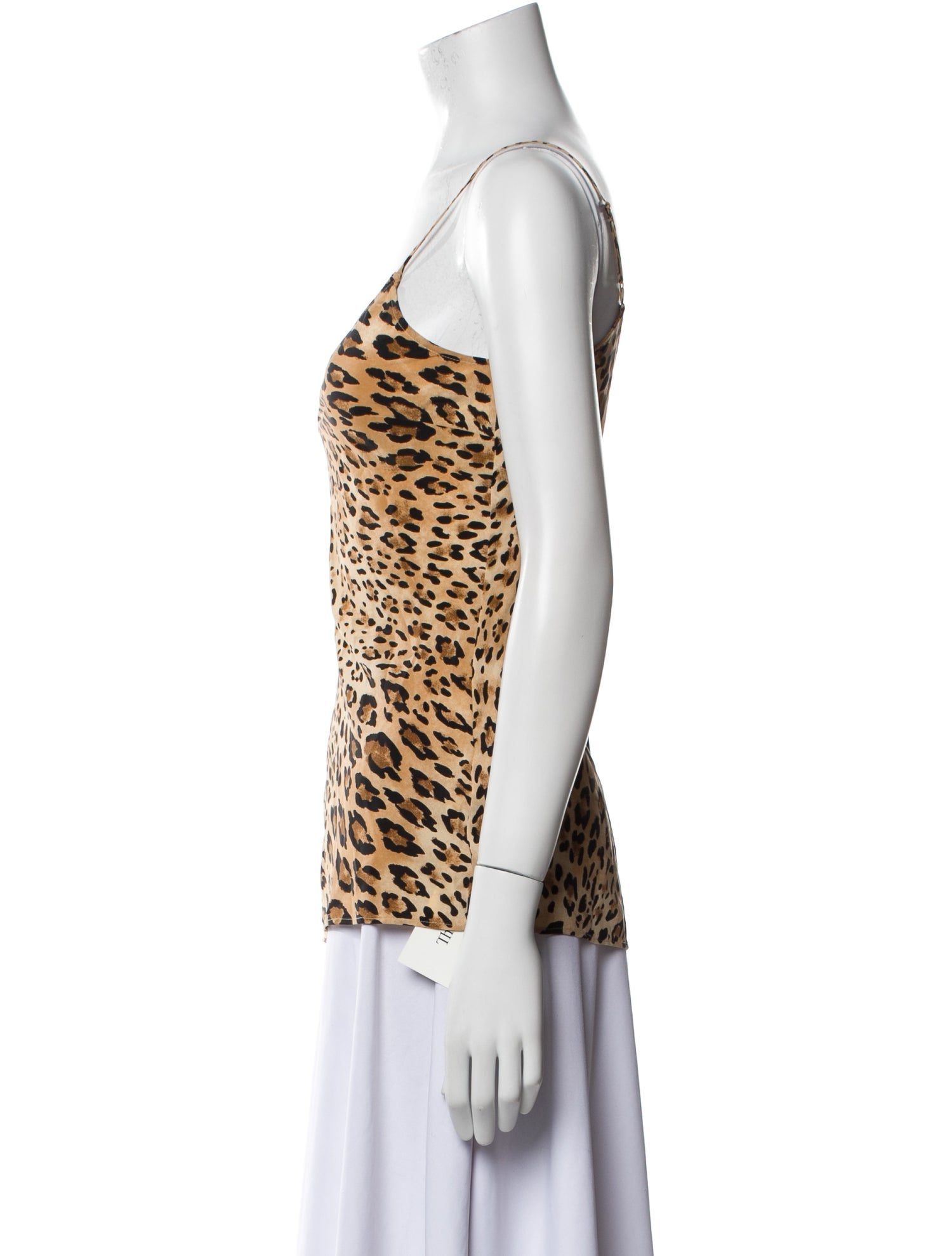 FRAME Silk Animal Print Top