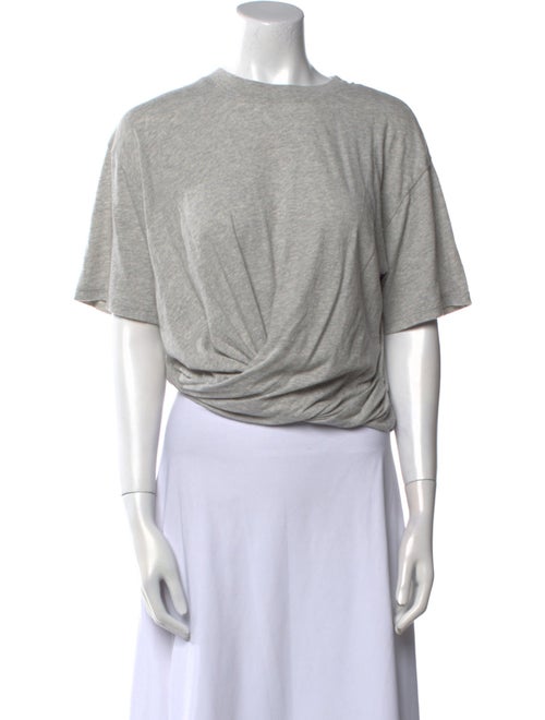 FRAME Crew Neck Short Sleeve Crop Top