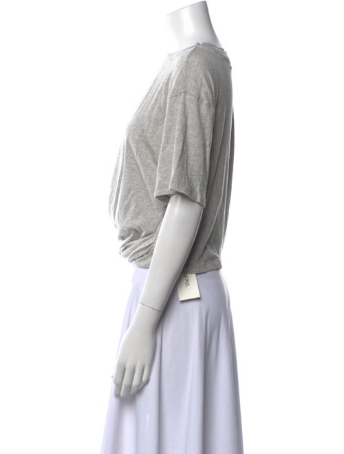 FRAME Crew Neck Short Sleeve Crop Top