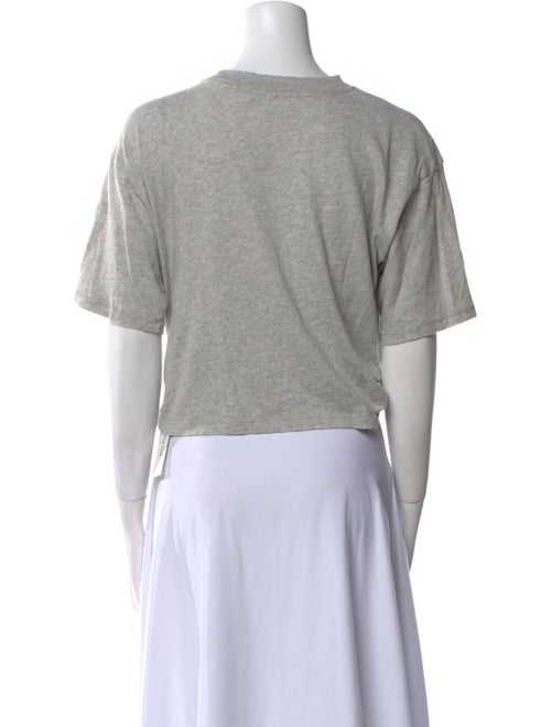 FRAME Crew Neck Short Sleeve Crop Top