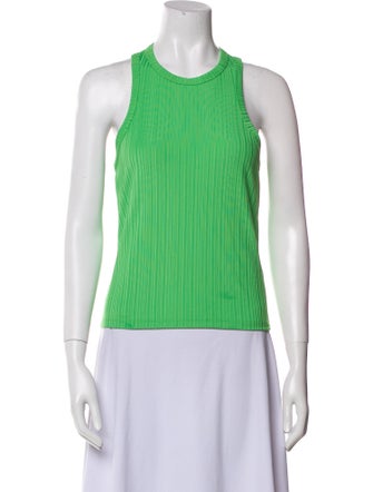 FRAME Bright Peridot Striped Top