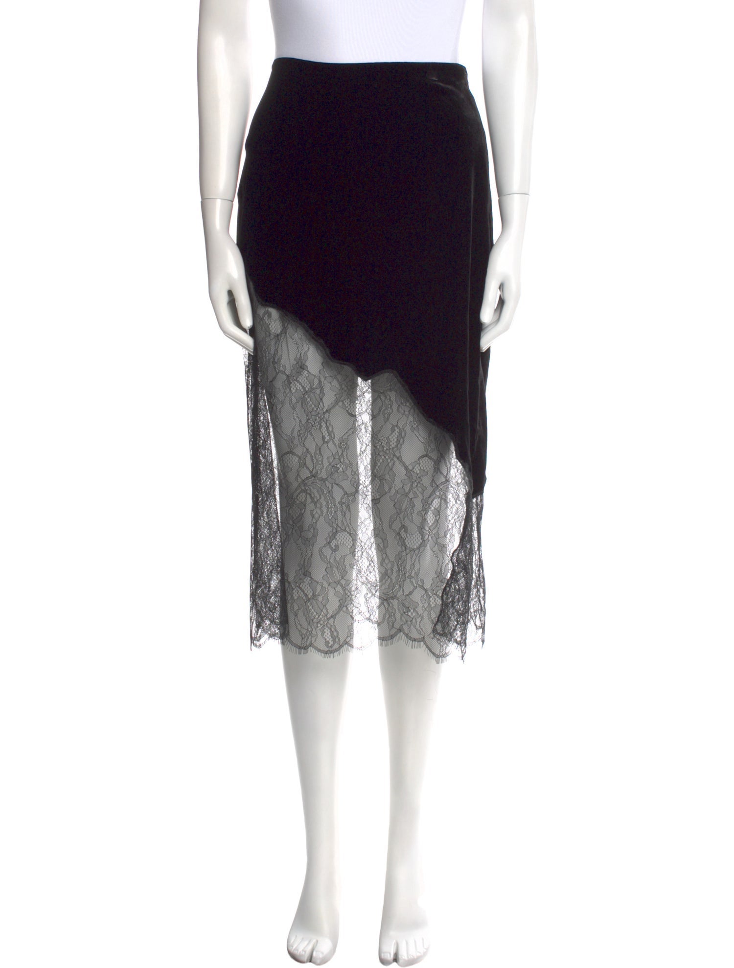 FRAME Lace Pattern Knee-Length Skirt