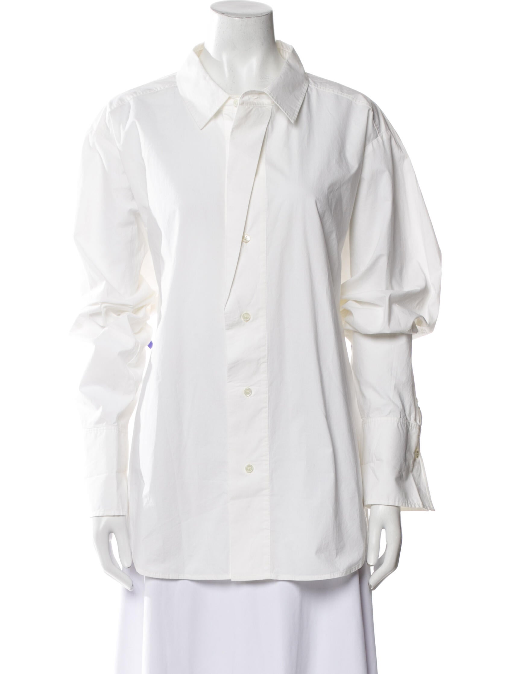 FRAME Long Sleeve Button-Up Top