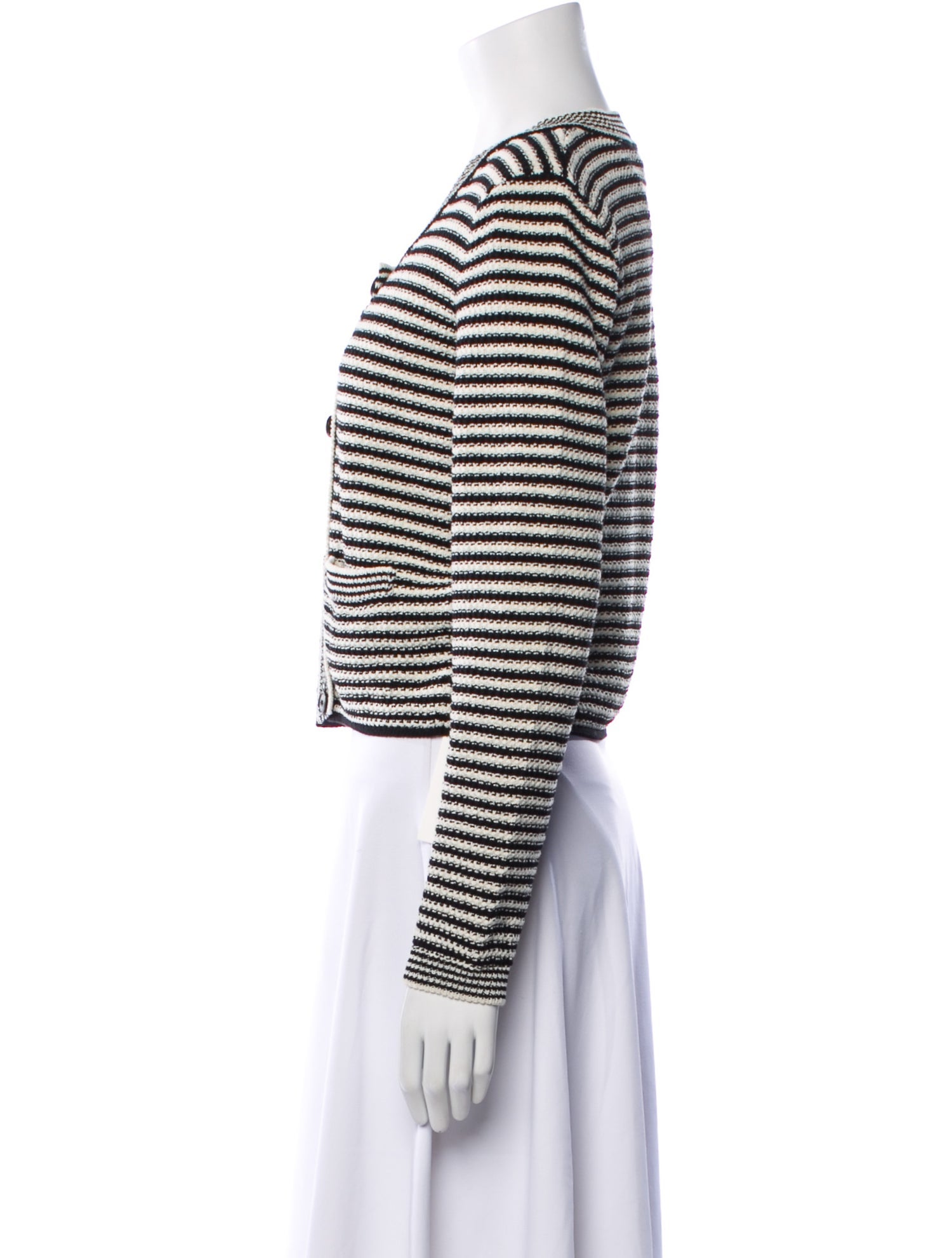 FRAME Striped Scoop Neck Sweater