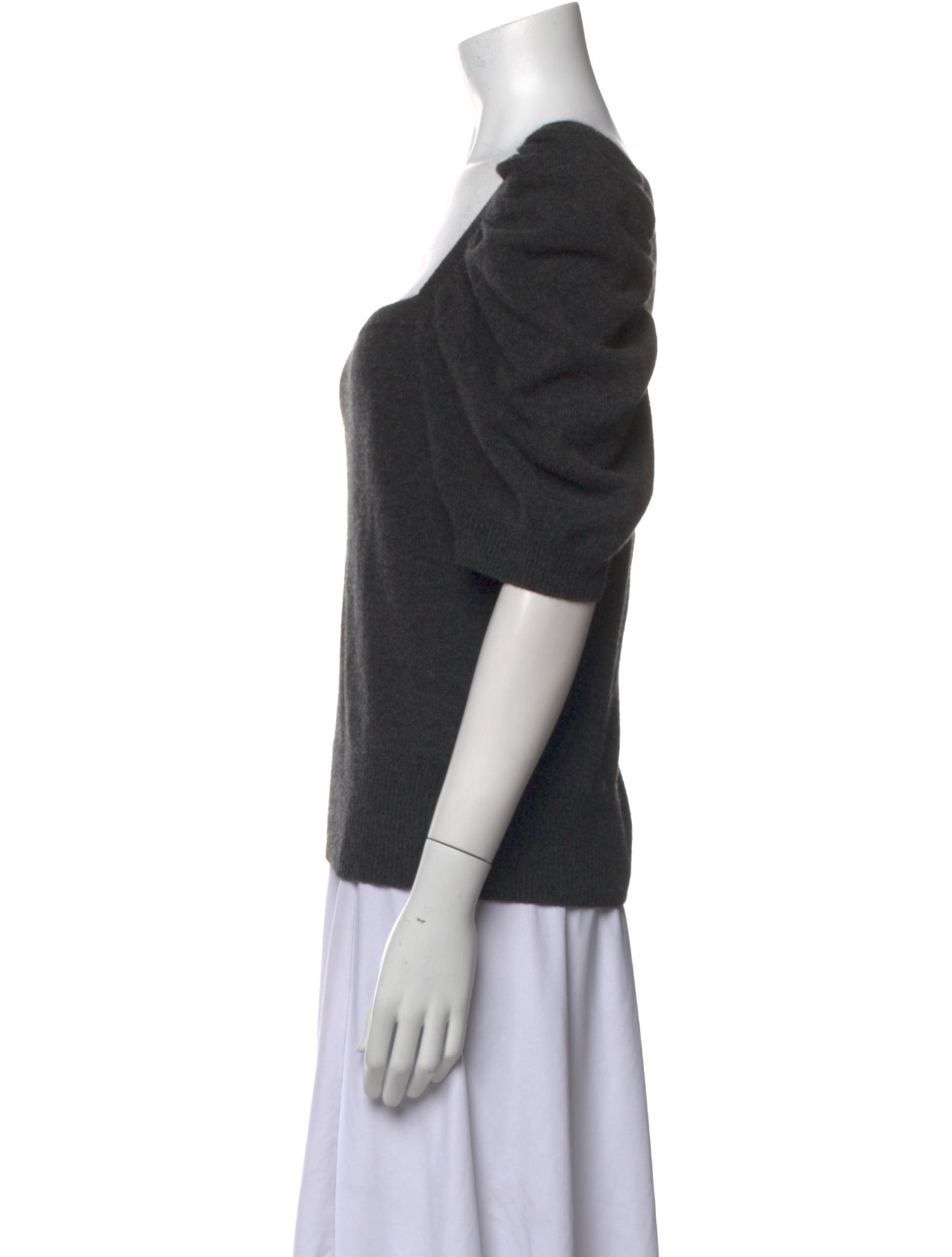 FRAME Cashmere Square Neckline Top