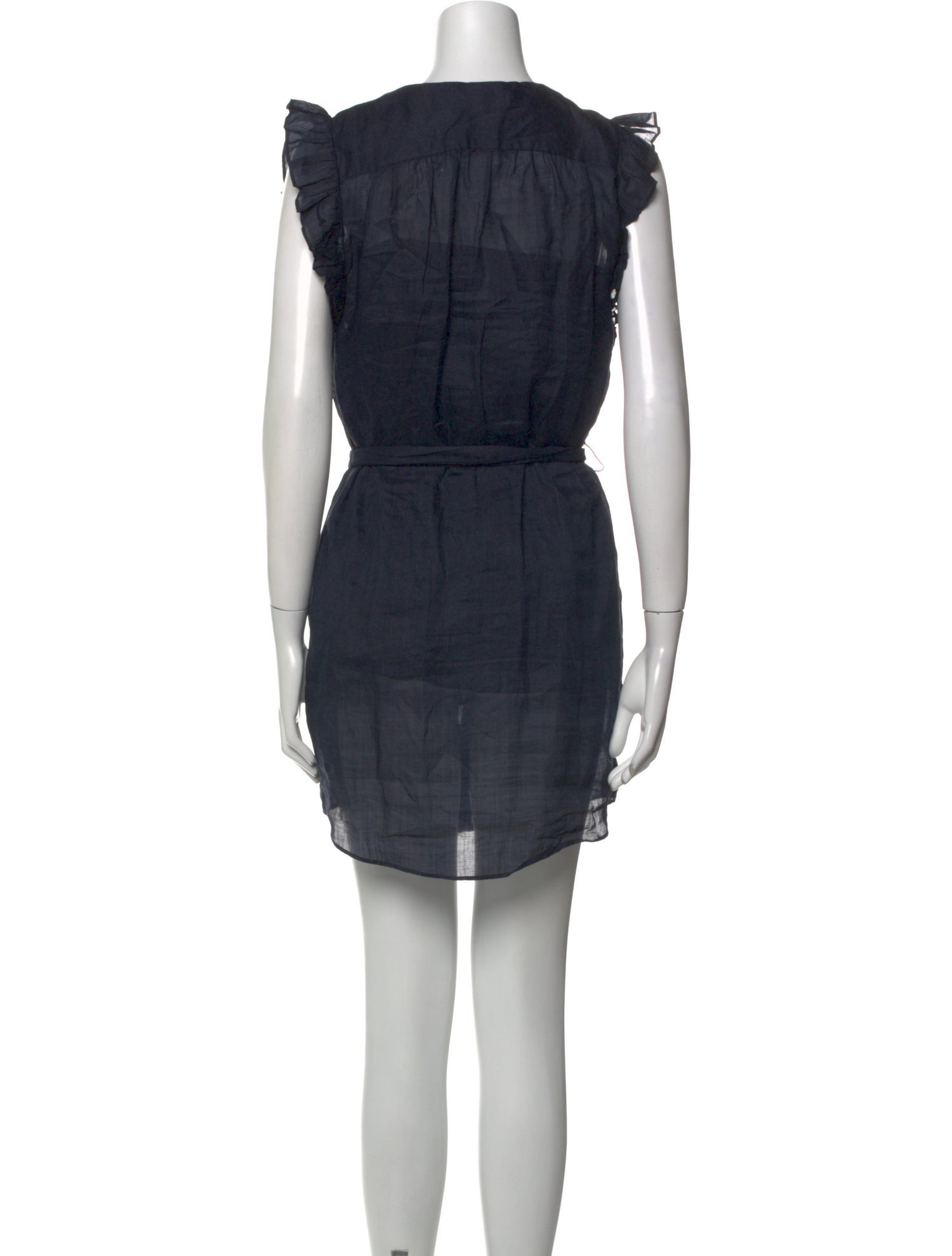 FRAME V-Neck Mini Dress