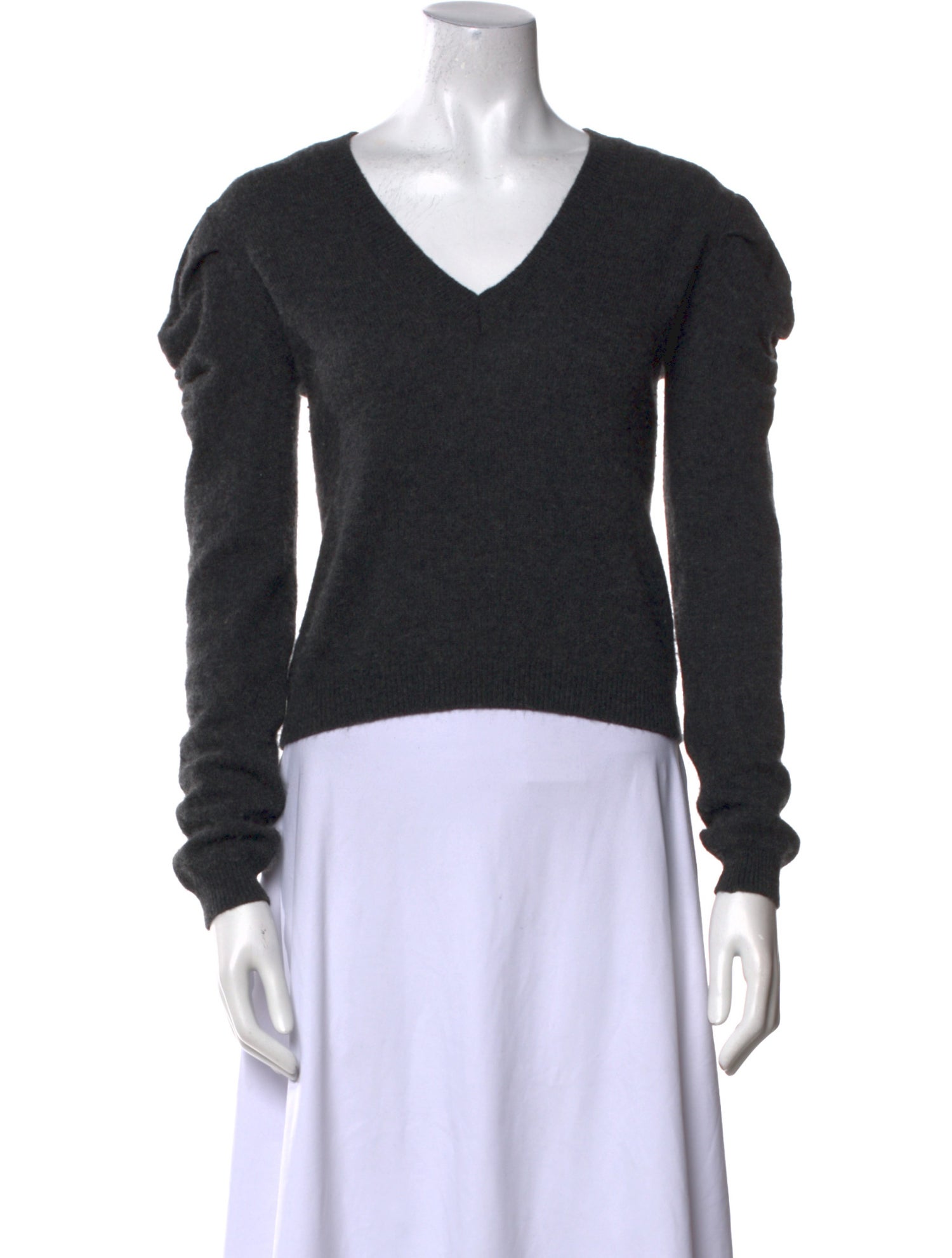 FRAME Cashmere V-Neck Sweatshirt