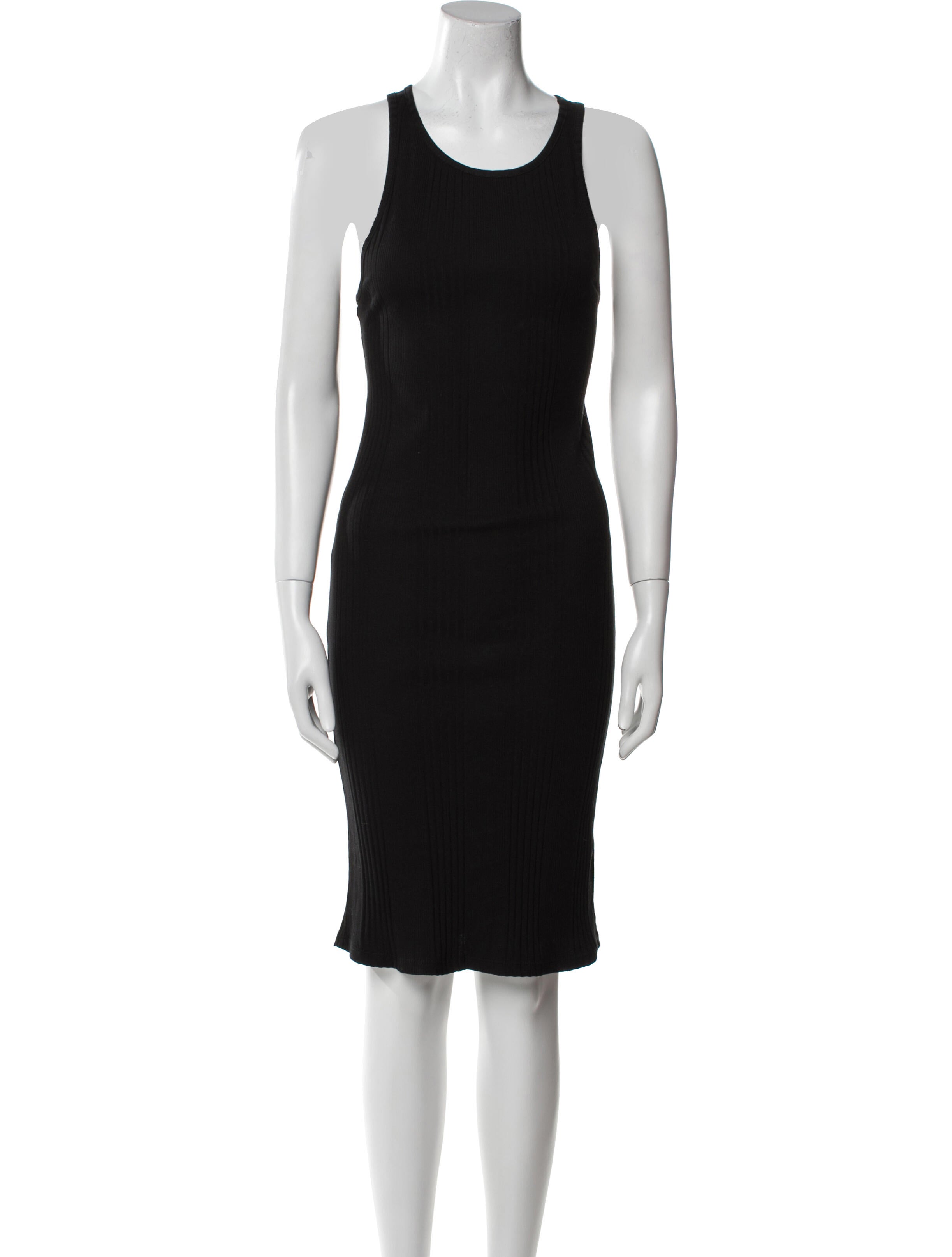 FRAME Scoop Neck Knee-Length Dress