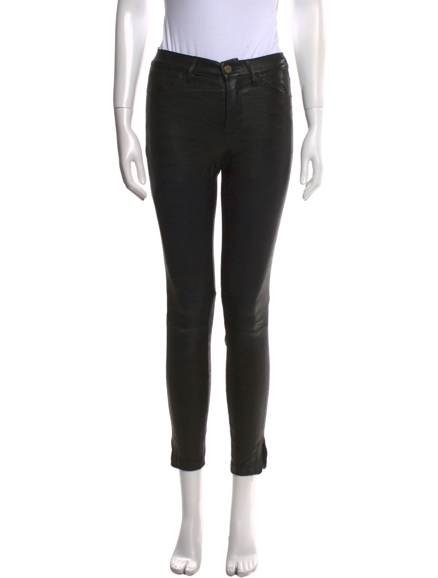 FRAME Lamb Leather Skinny Leg Pants