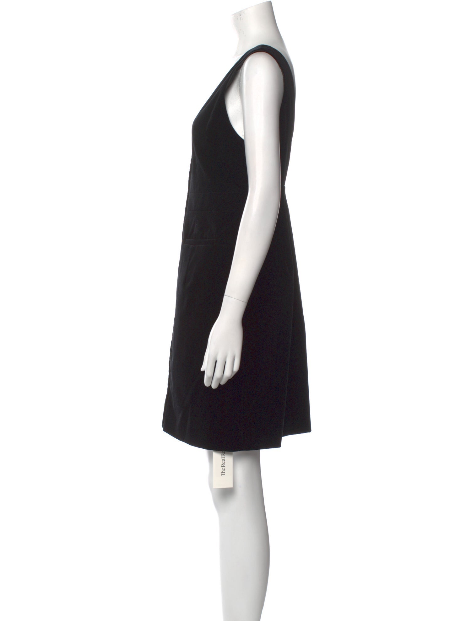 FRAME V-Neck Mini Dress