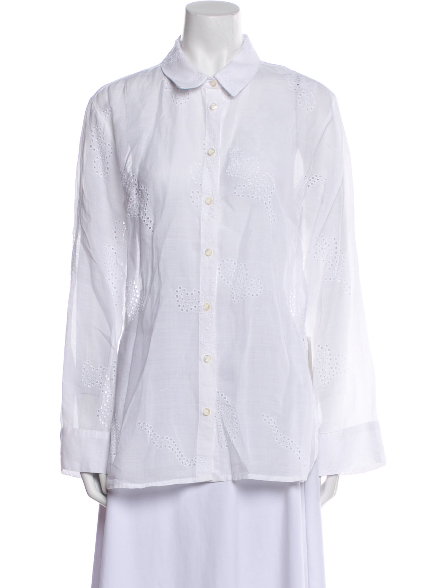 FRAME Long Sleeve Button-Up Top