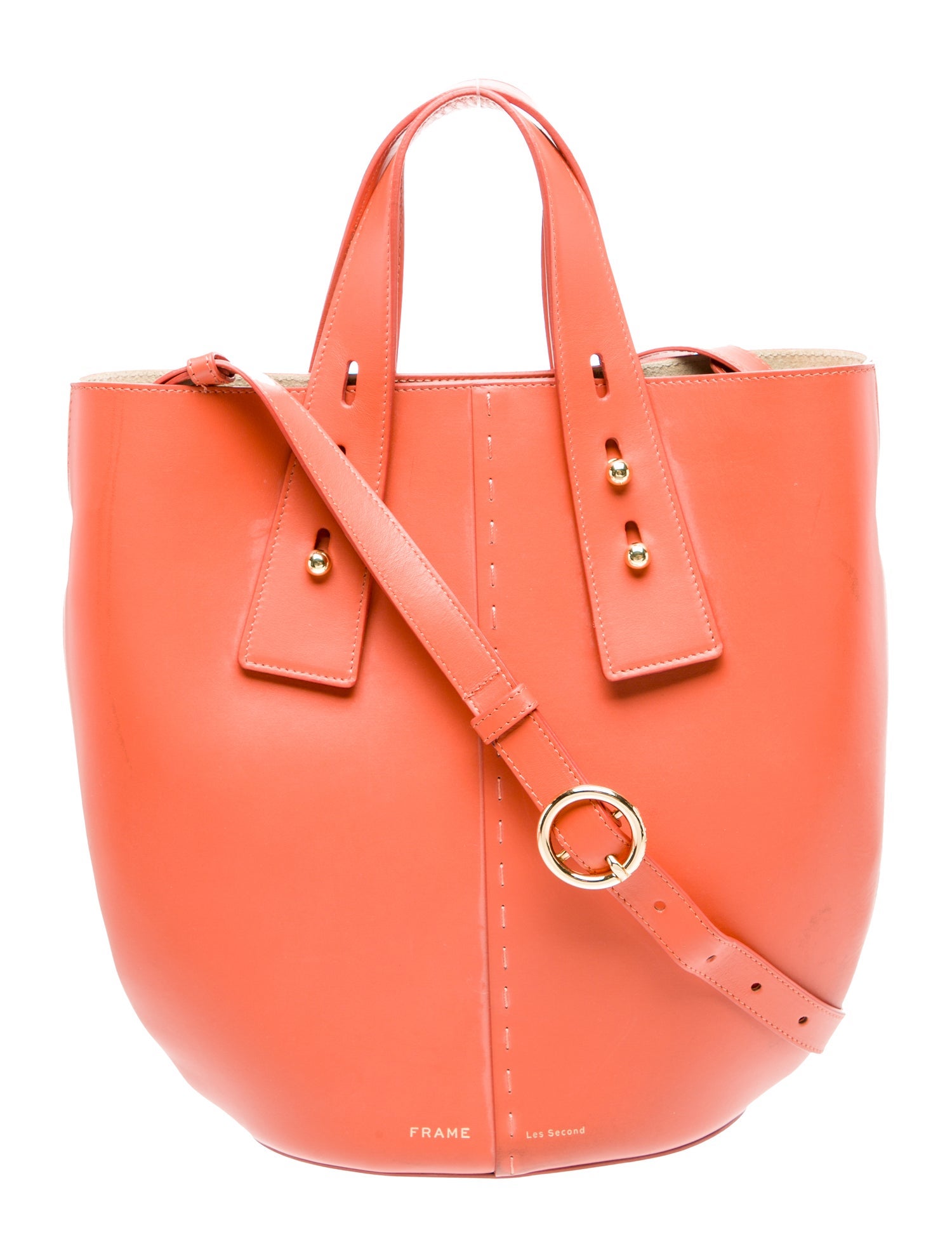 FRAME Leather Top Handle Bag