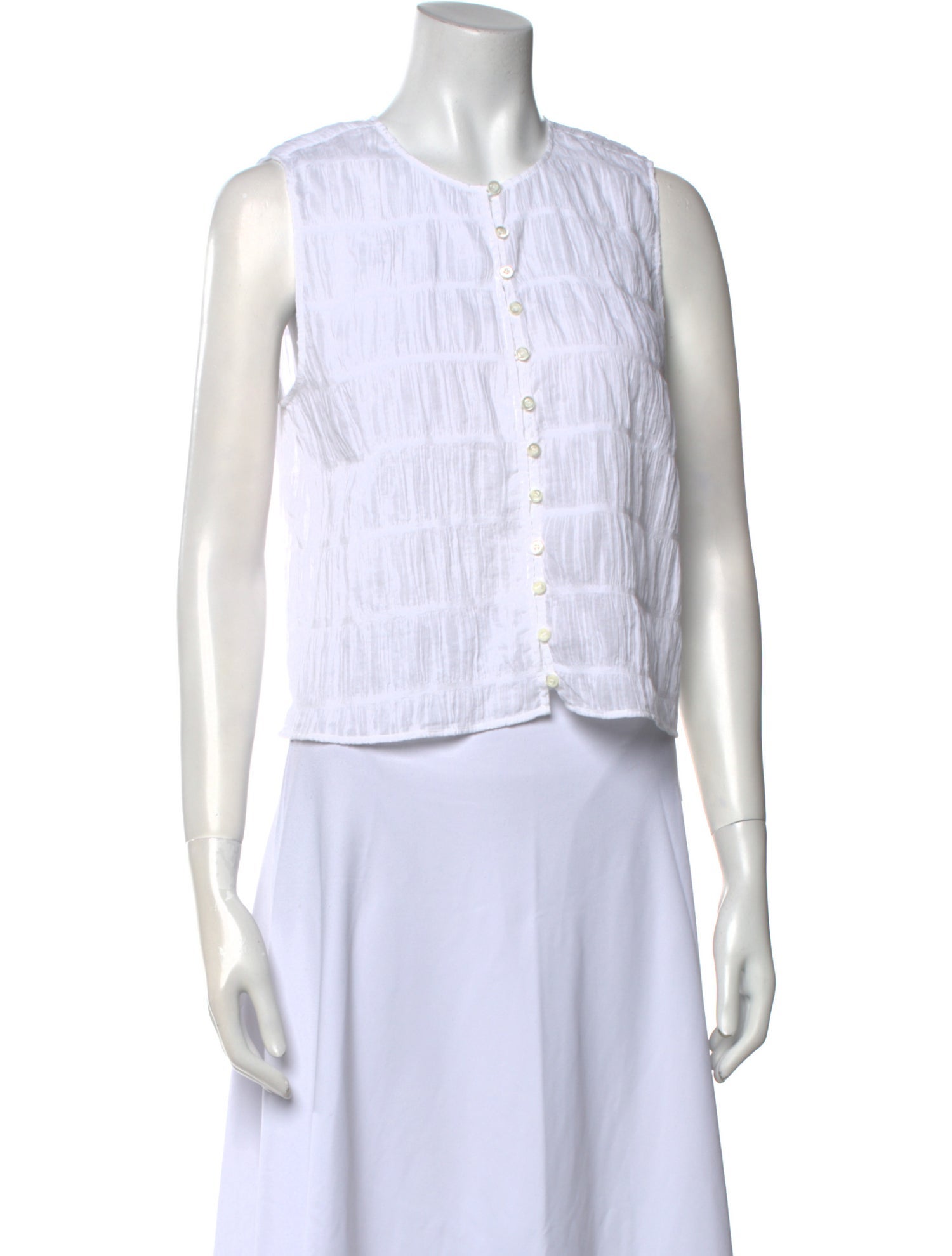 FRAME Striped Crew Neck Crop Top w/ Tags