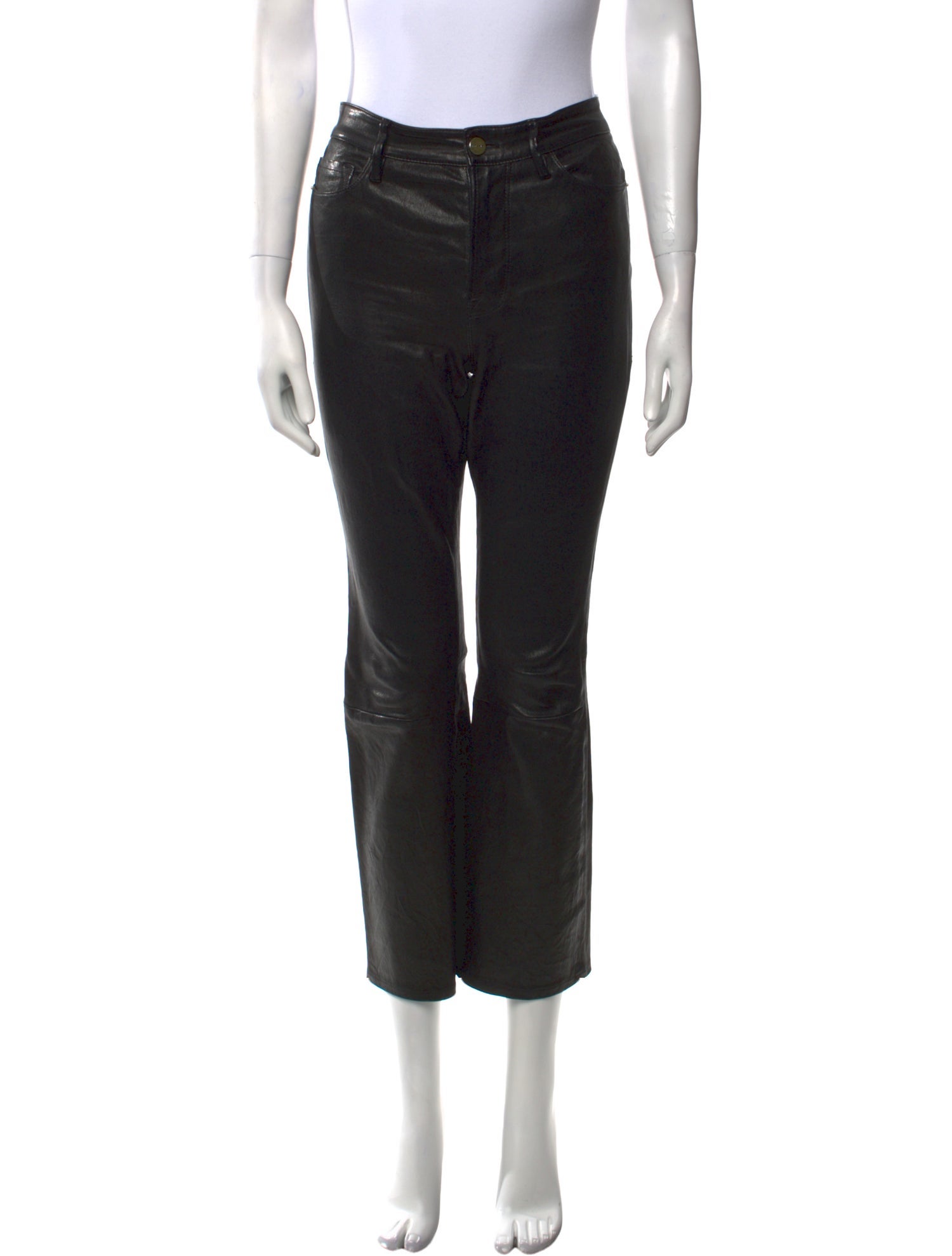 FRAME Lamb Leather Wide Leg Pants