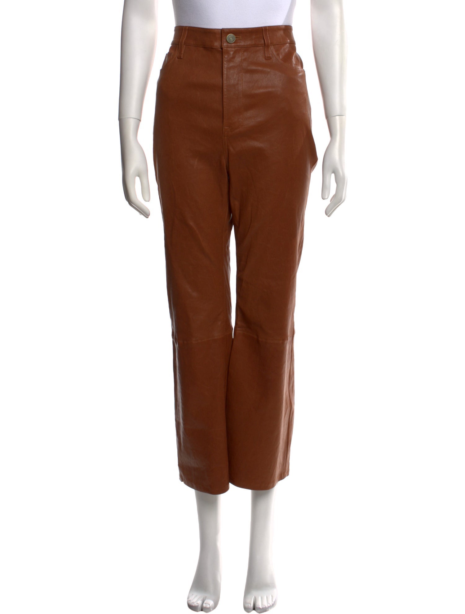 FRAME Lamb Leather Wide Leg Pants