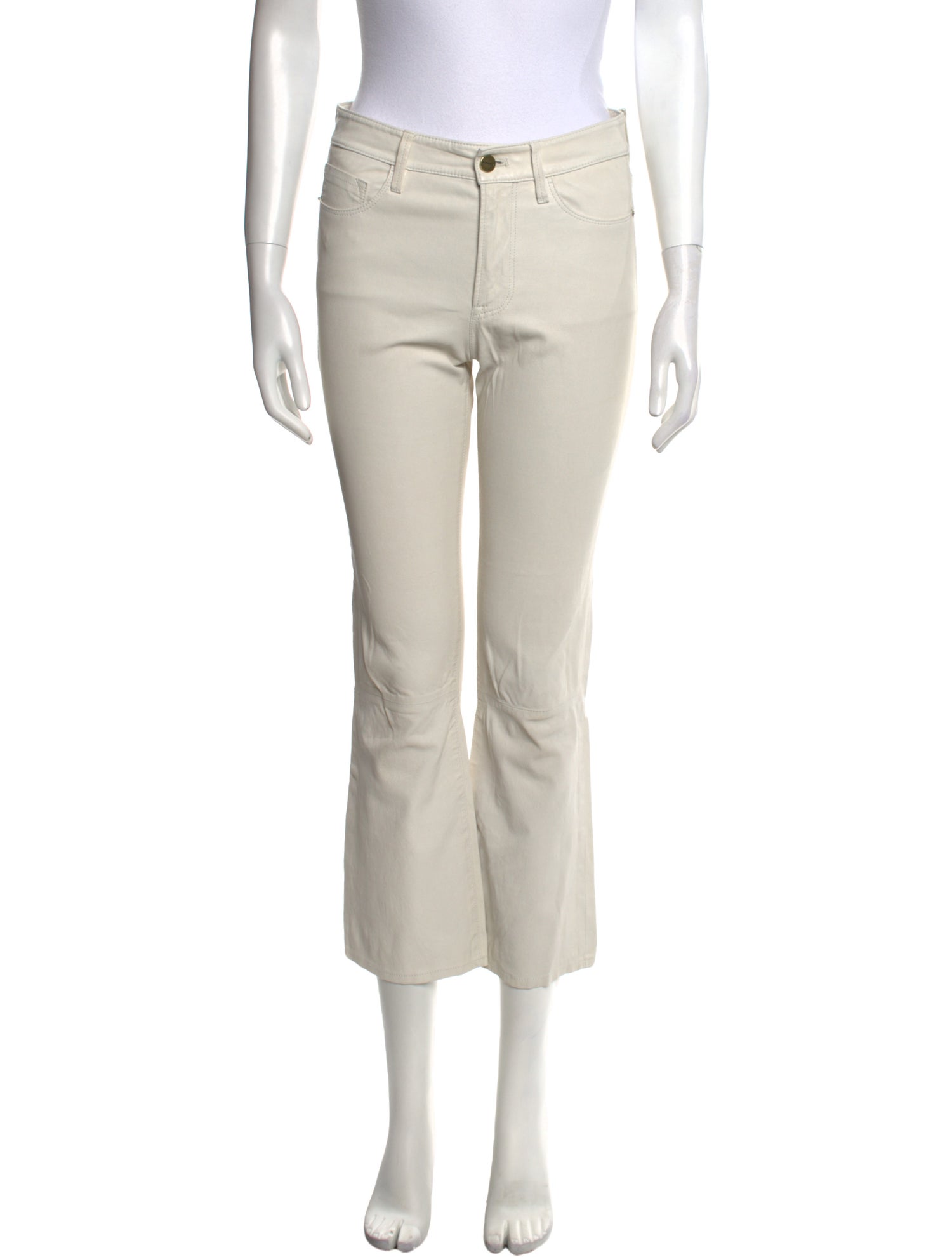 FRAME Lamb Leather Straight Leg Pants