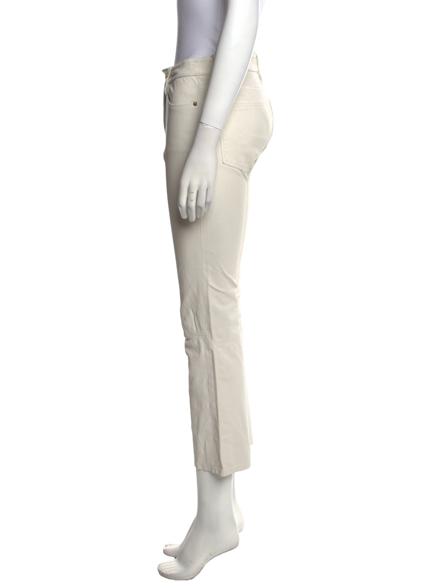 FRAME Lamb Leather Straight Leg Pants