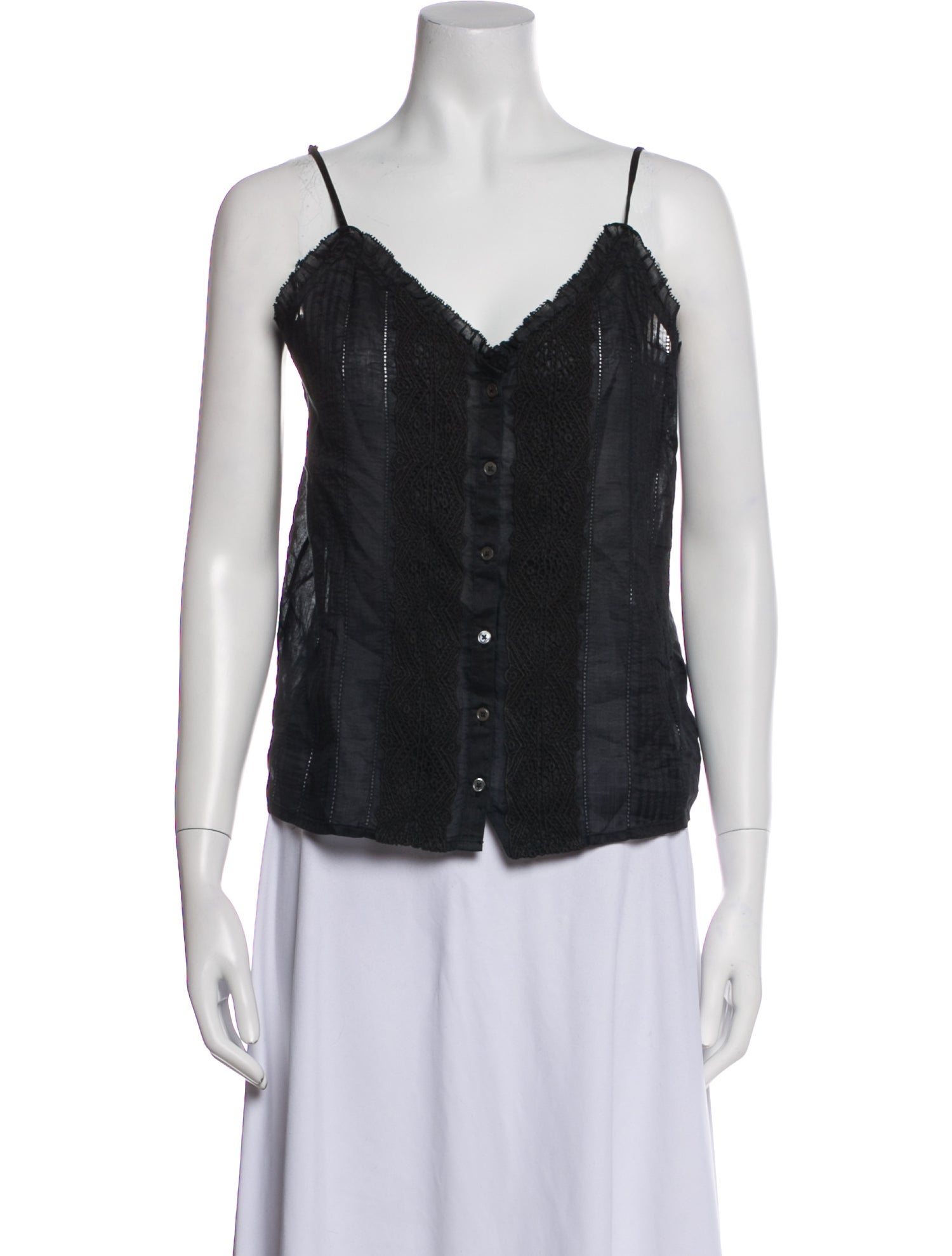 FRAME V-Neck Sleeveless Top