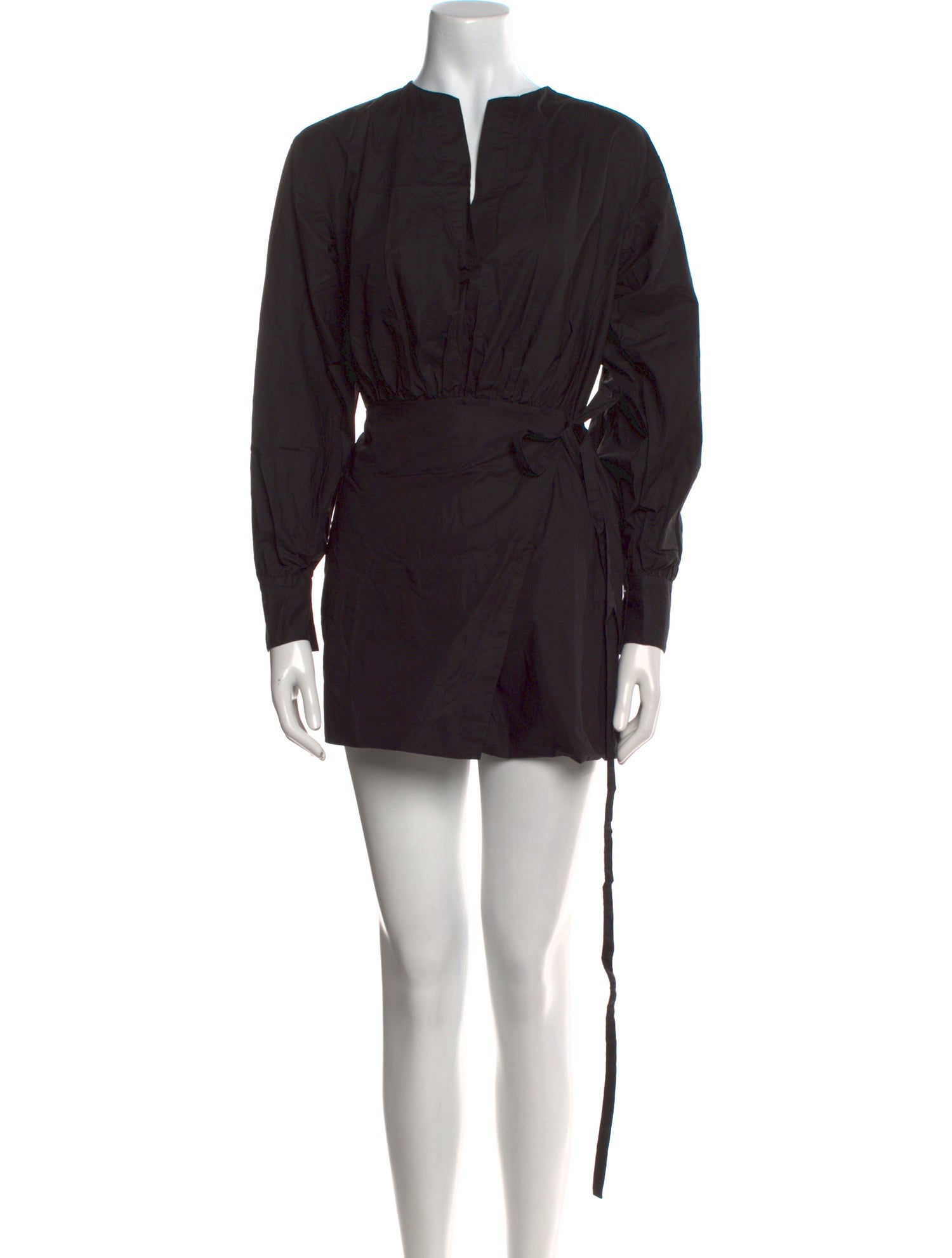 FRAME V-Neck Mini Dress