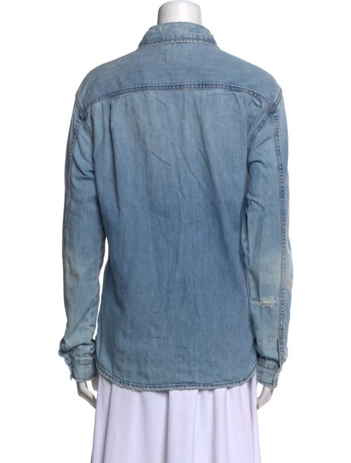 FRAME Long Sleeve Button-Up Top