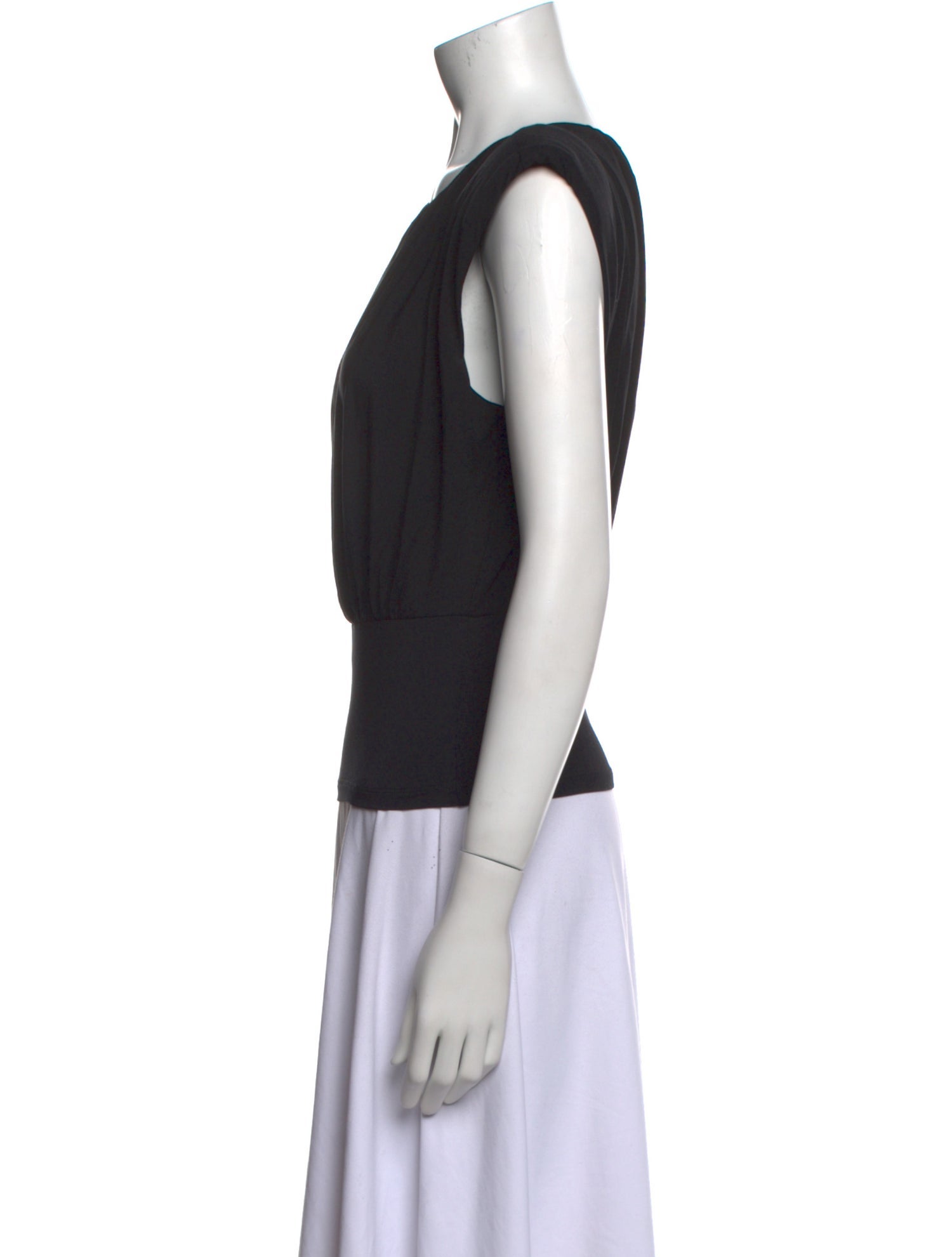 FRAME Crew Neck Sleeveless Top