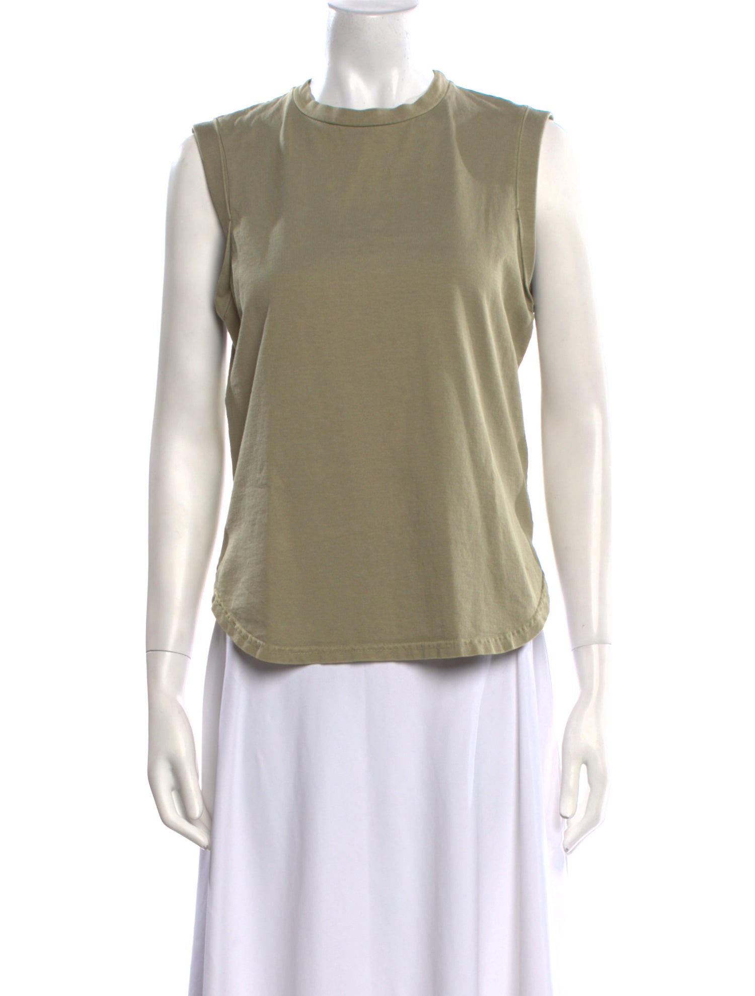 FRAME Crew Neck Sleeveless Top