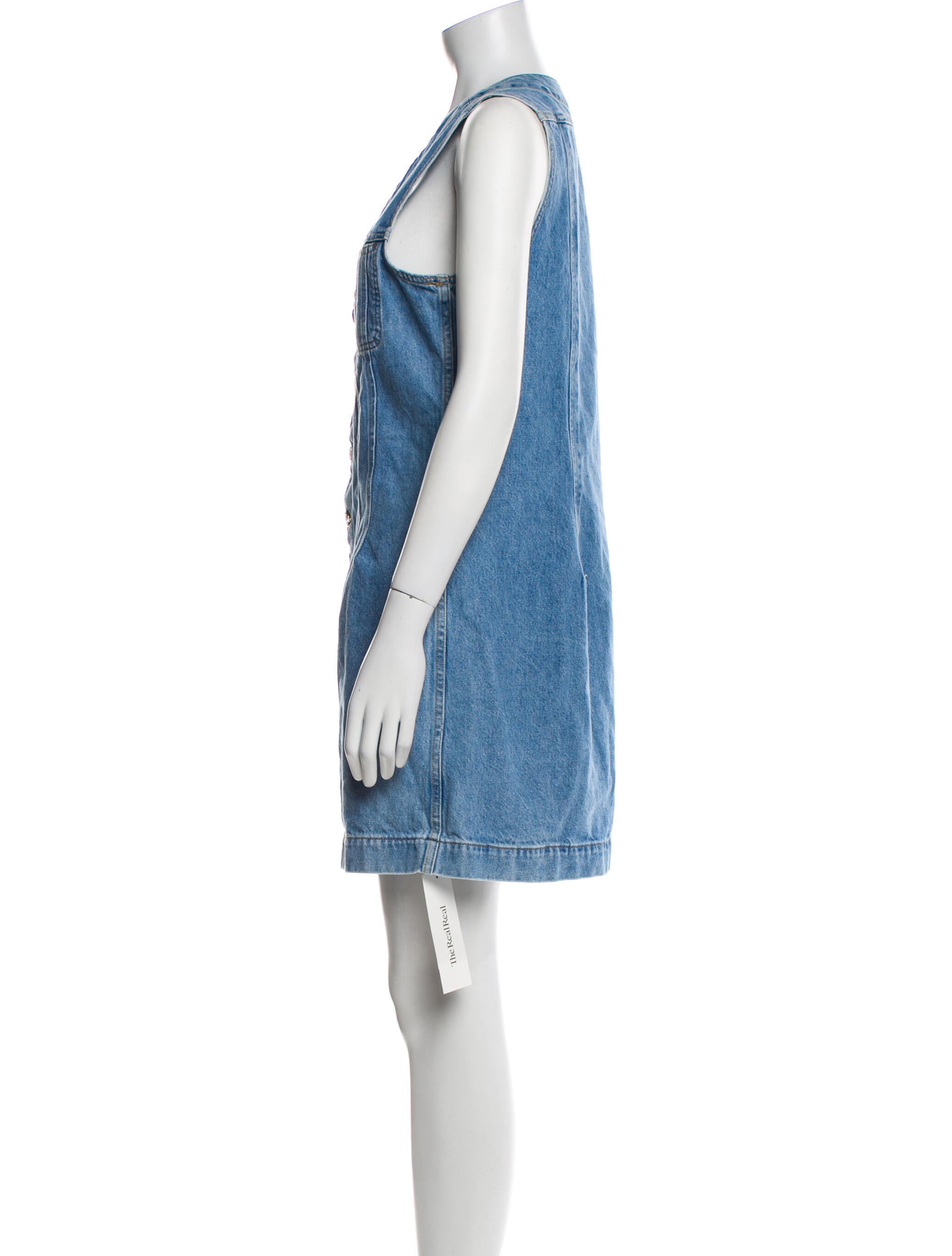 FRAME V-Neck Mini Dress