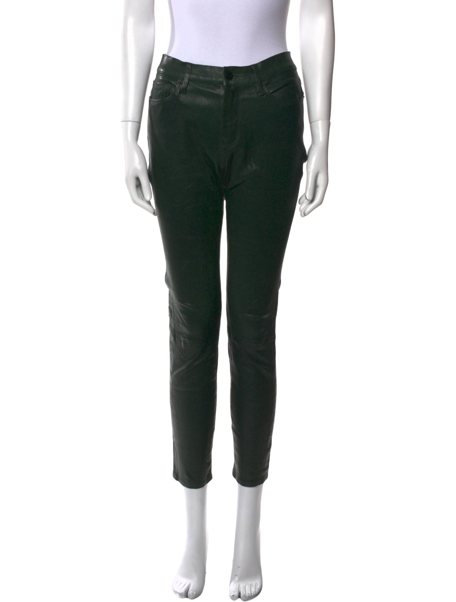FRAME Lamb Leather Skinny Leg Pants