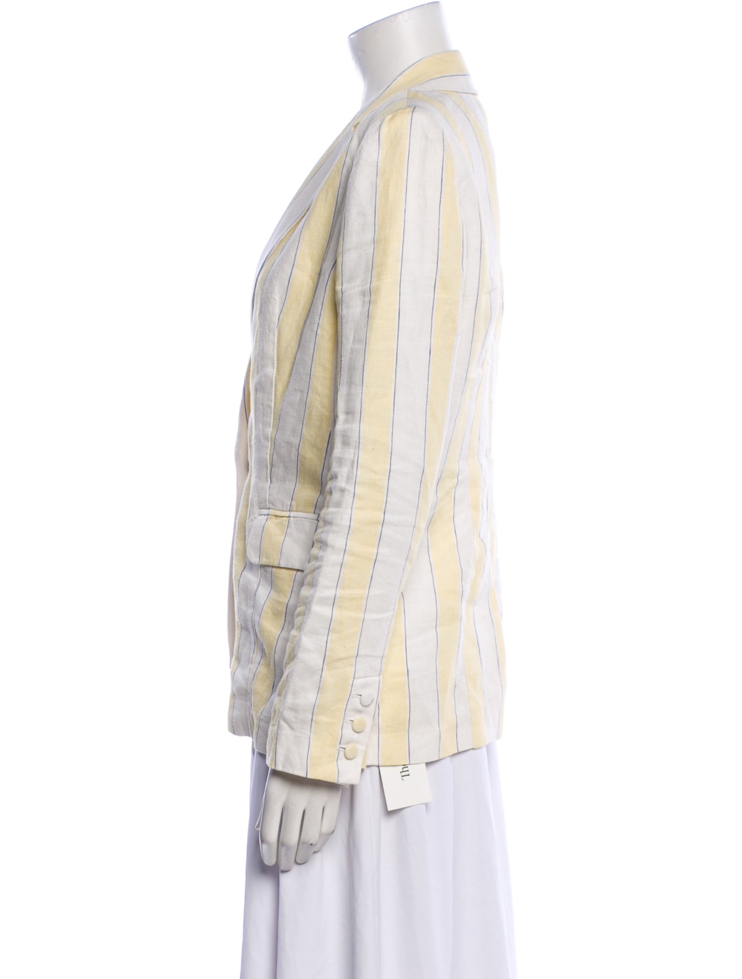 FRAME Linen Striped Blazer