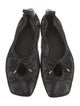 FRAME Leather Bow Accents Ballet Flats