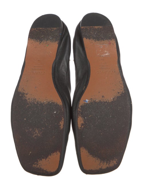 FRAME Leather Bow Accents Ballet Flats