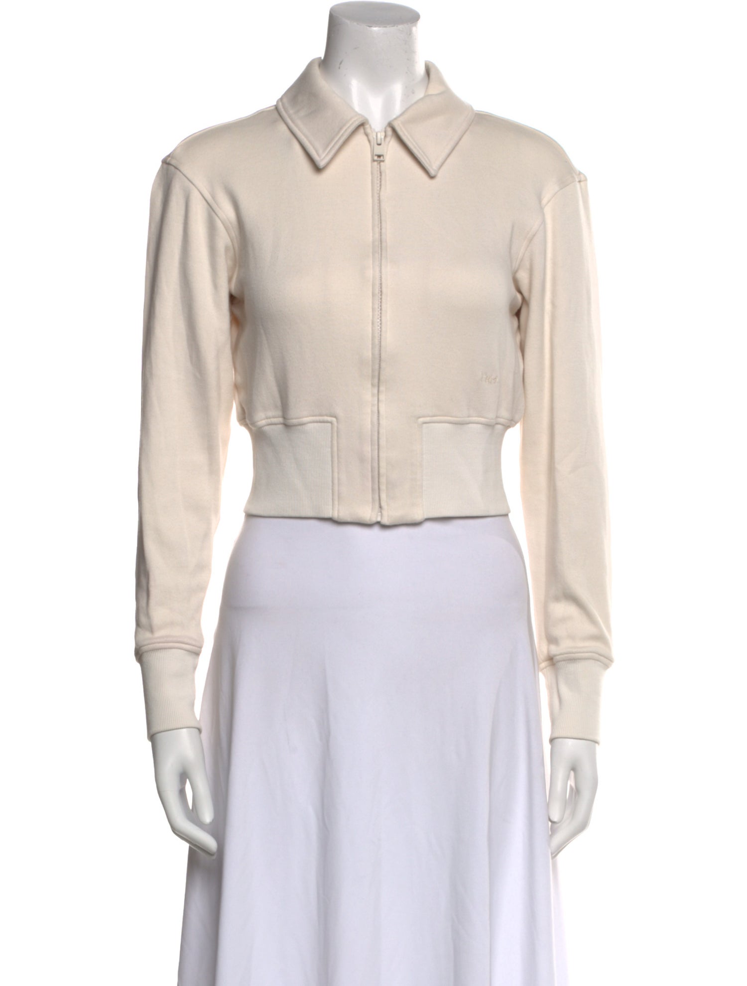 FRAME Long Sleeve Crop Top