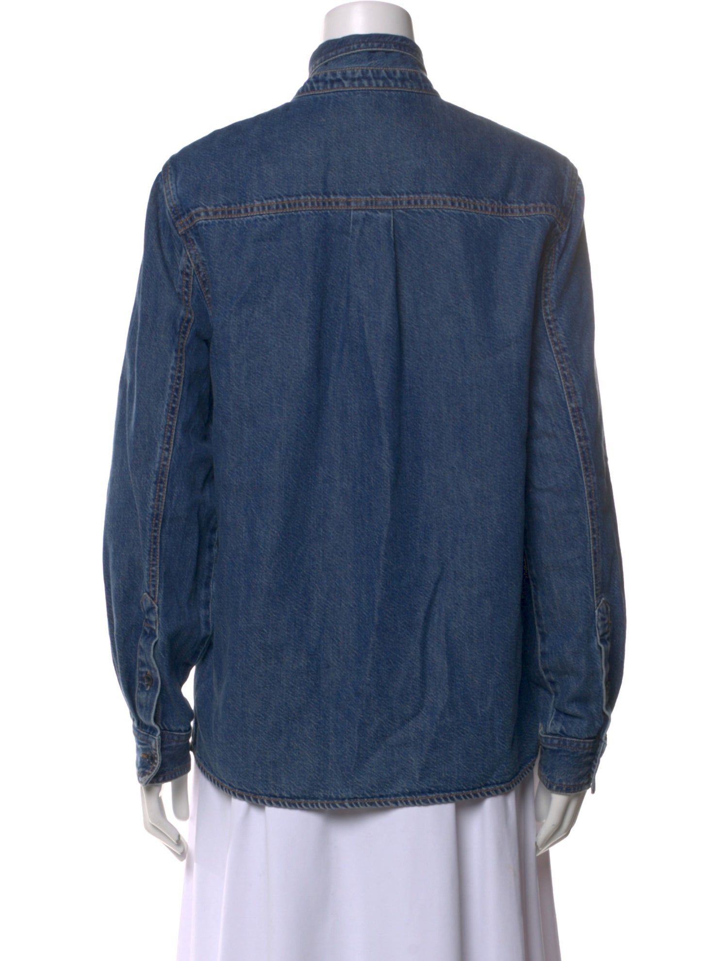 FRAME Mock Neck Long Sleeve Blouse