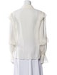 FRAME Silk Long Sleeve Button-Up Top