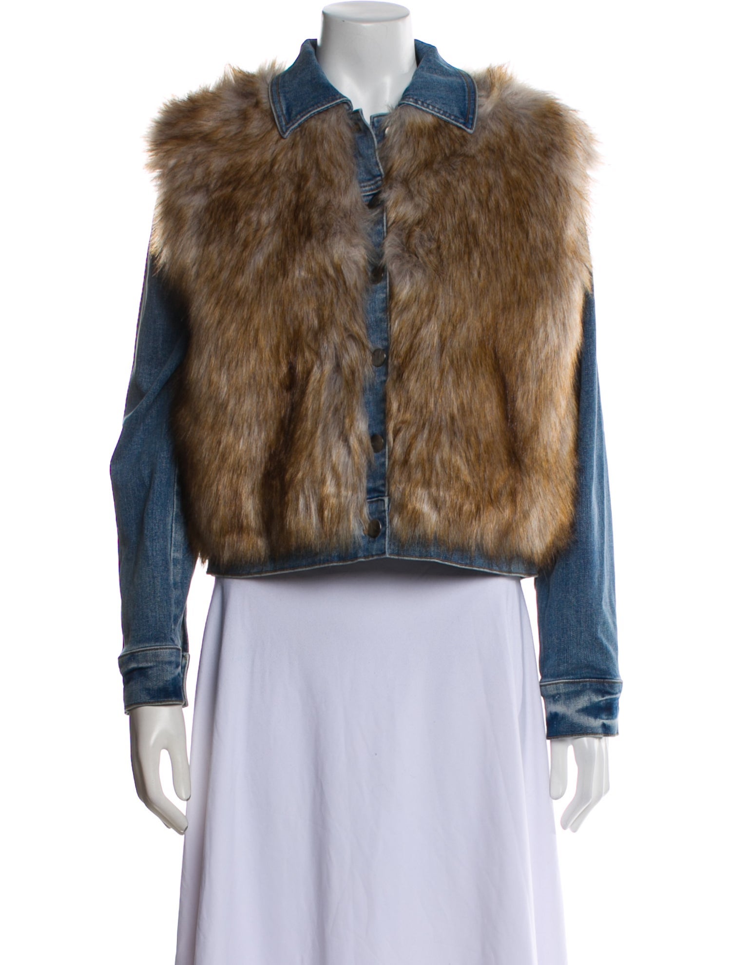 FRAME Faux Fur Jacket