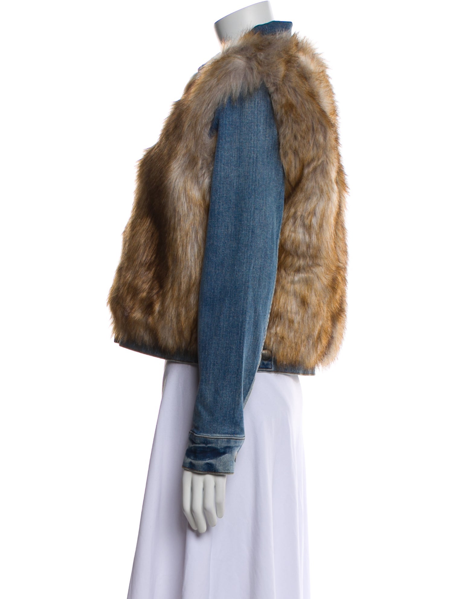 FRAME Faux Fur Jacket