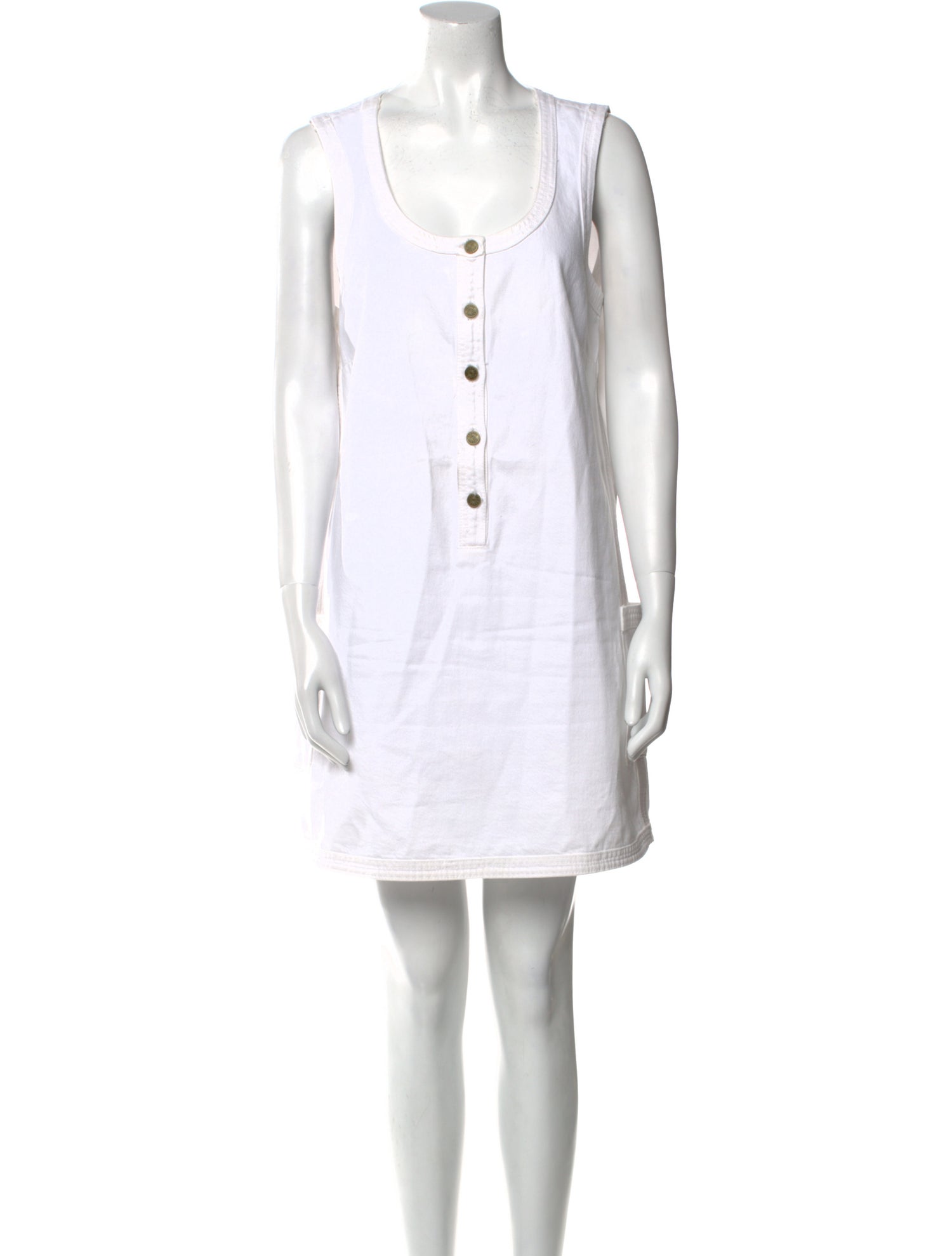 FRAME Scoop Neck Mini Dress