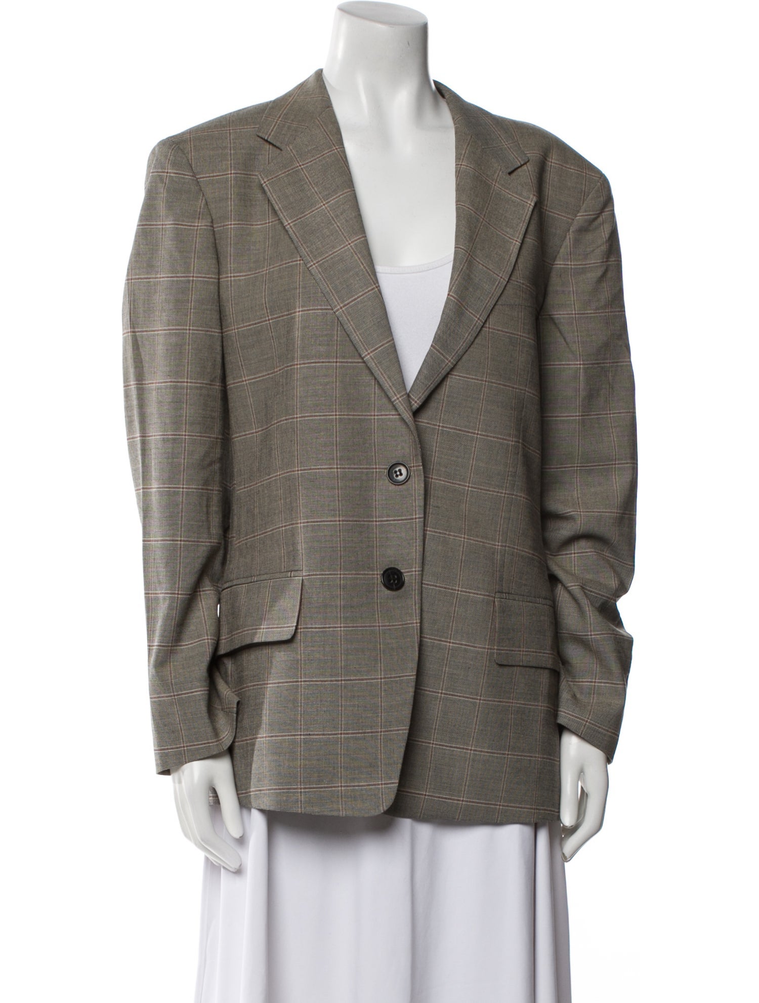 FRAME Plaid Print Blazer