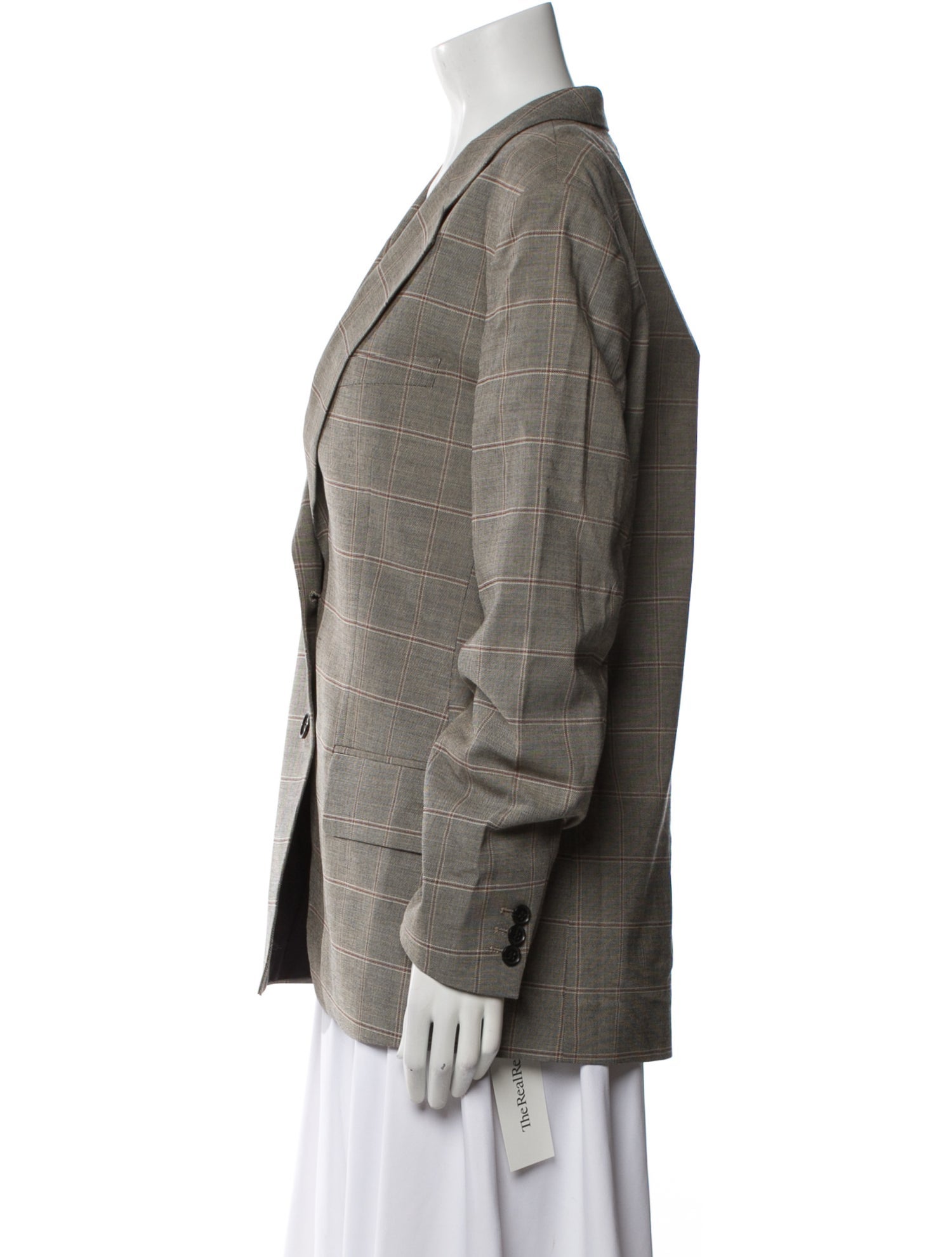 FRAME Plaid Print Blazer