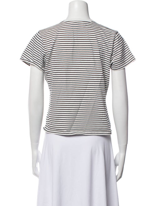 FRAME Striped Crew Neck T-Shirt