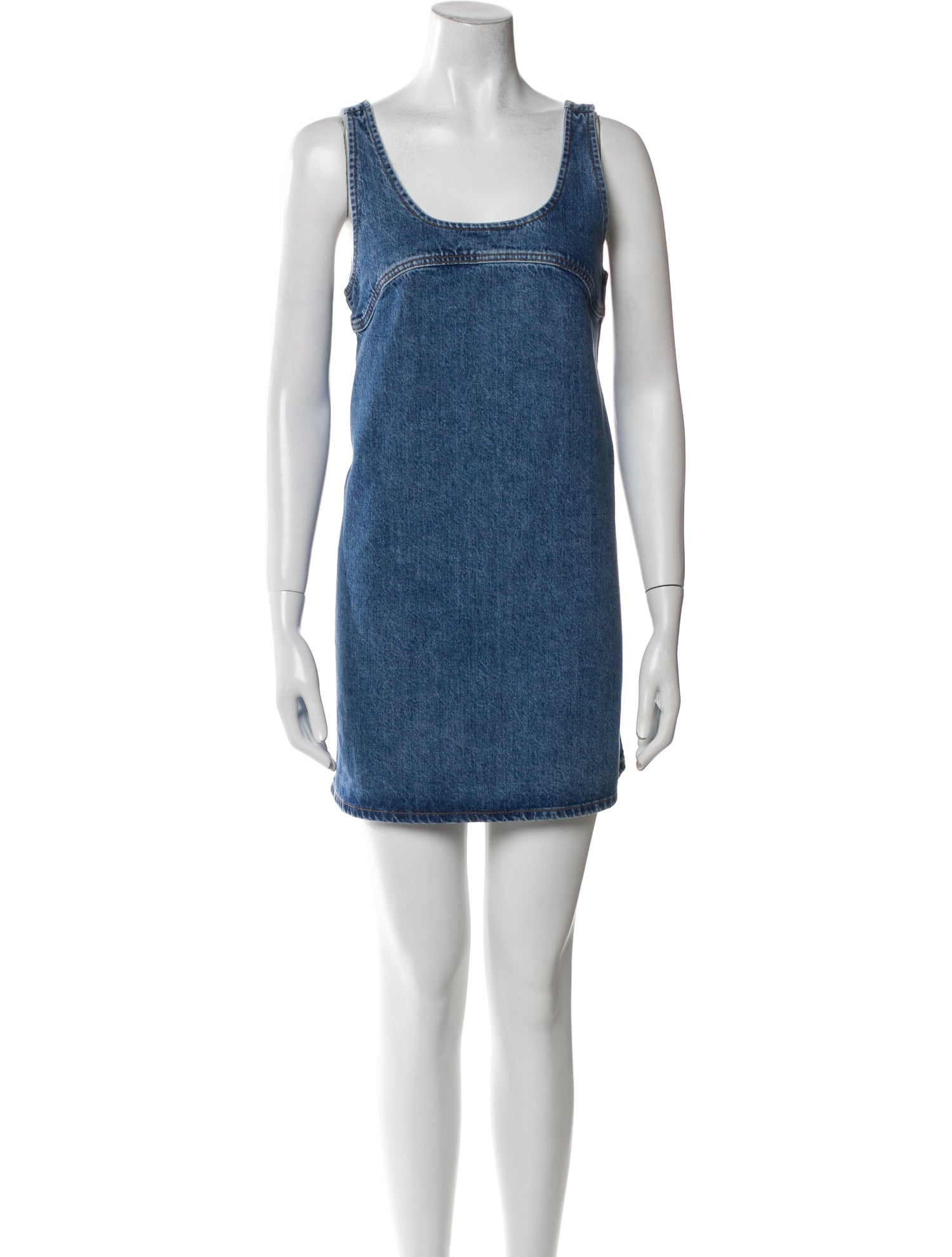 FRAME Scoop Neck Mini Dress