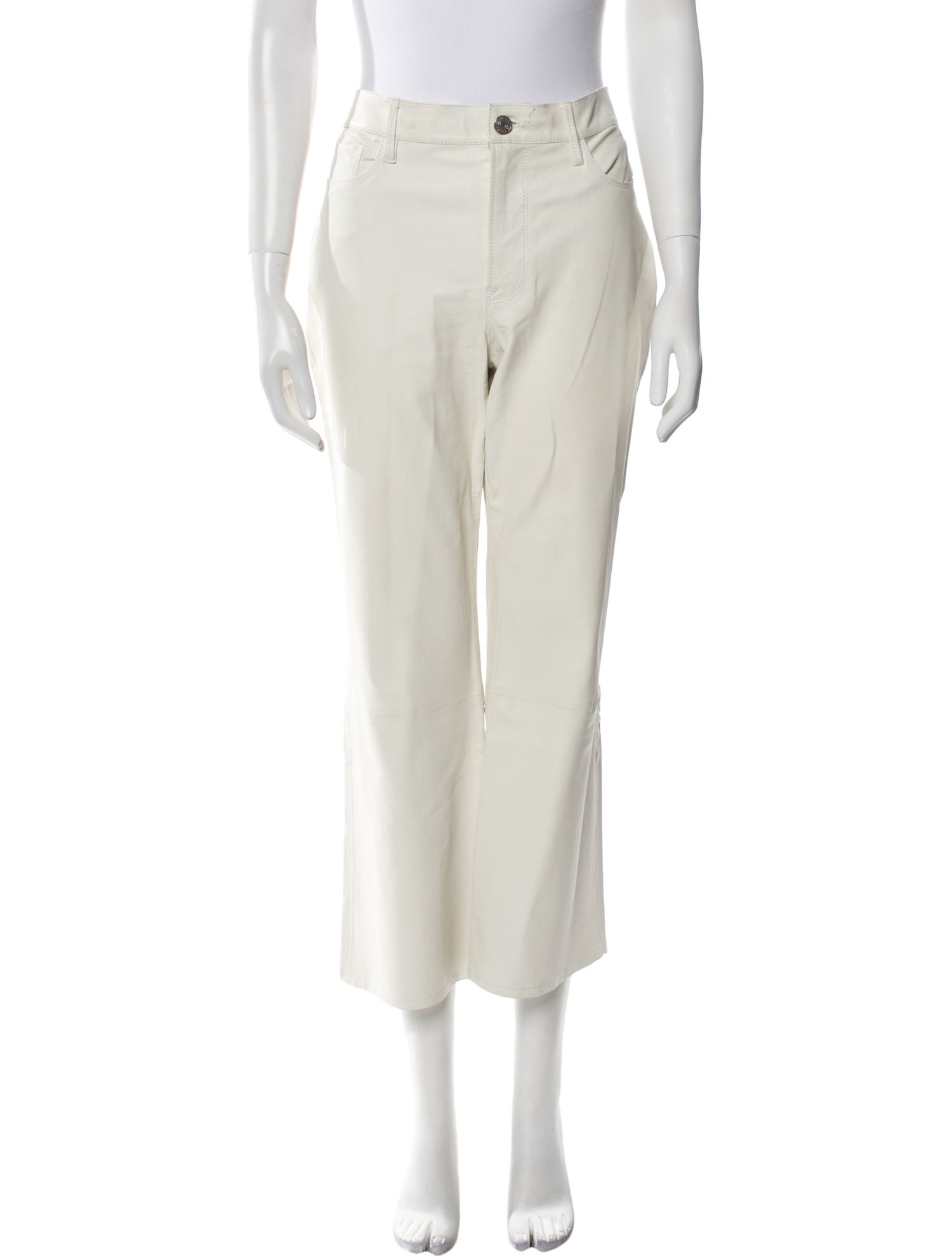 FRAME Lamb Leather Wide Leg Pants