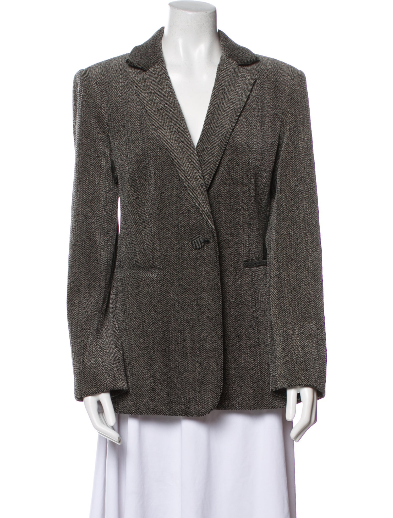 FRAME Tweed Pattern Blazer