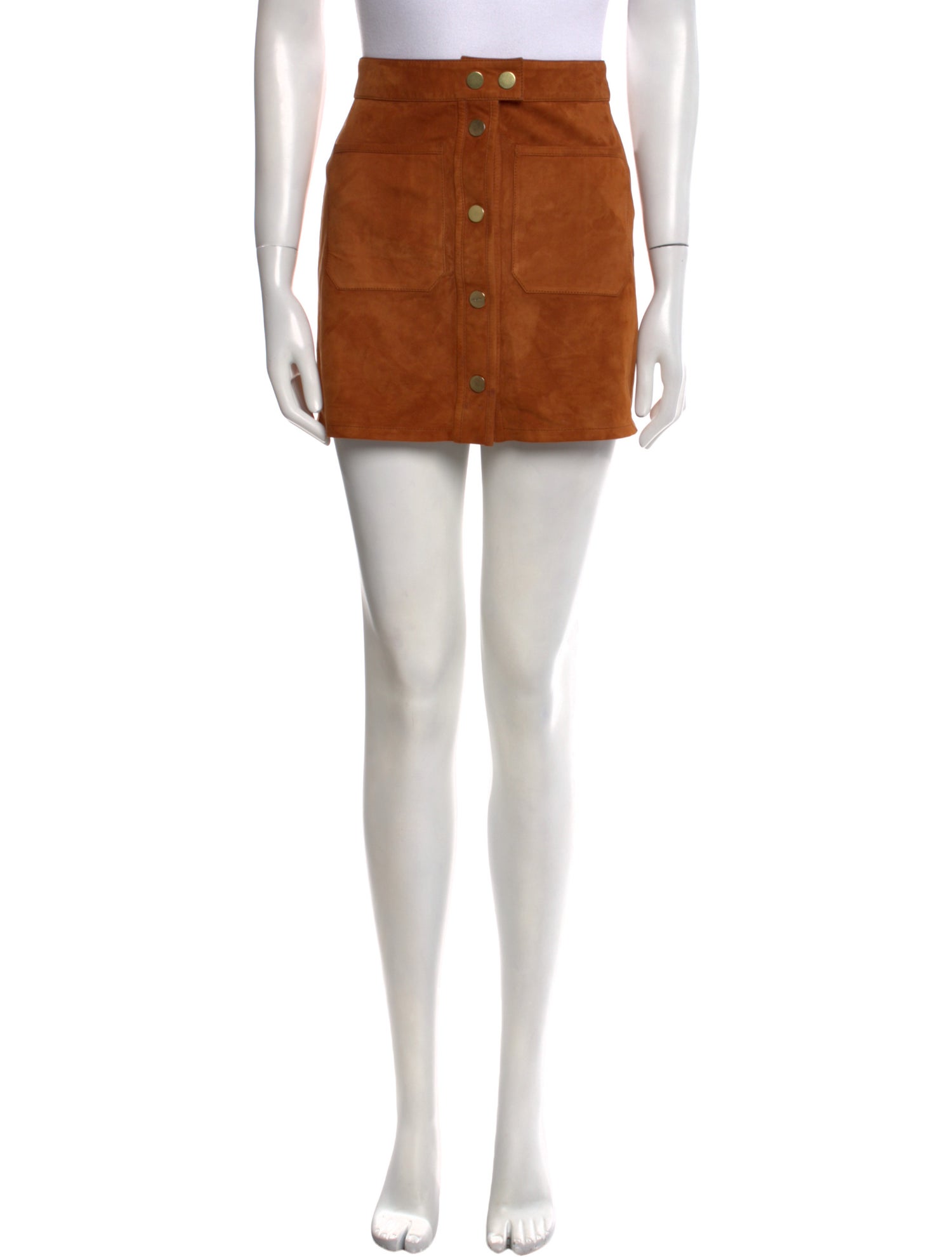FRAME Suede Mini Skirt