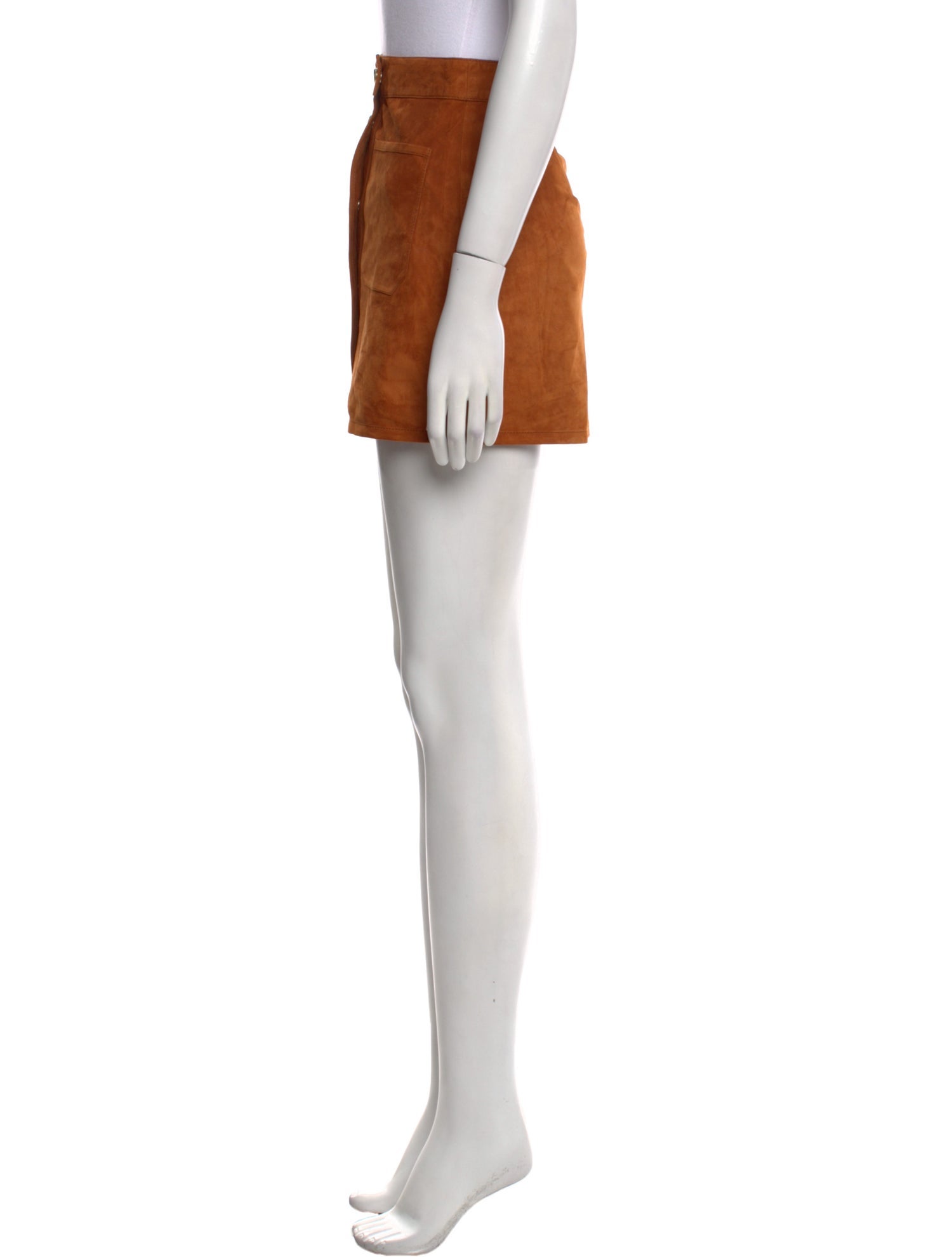 FRAME Suede Mini Skirt