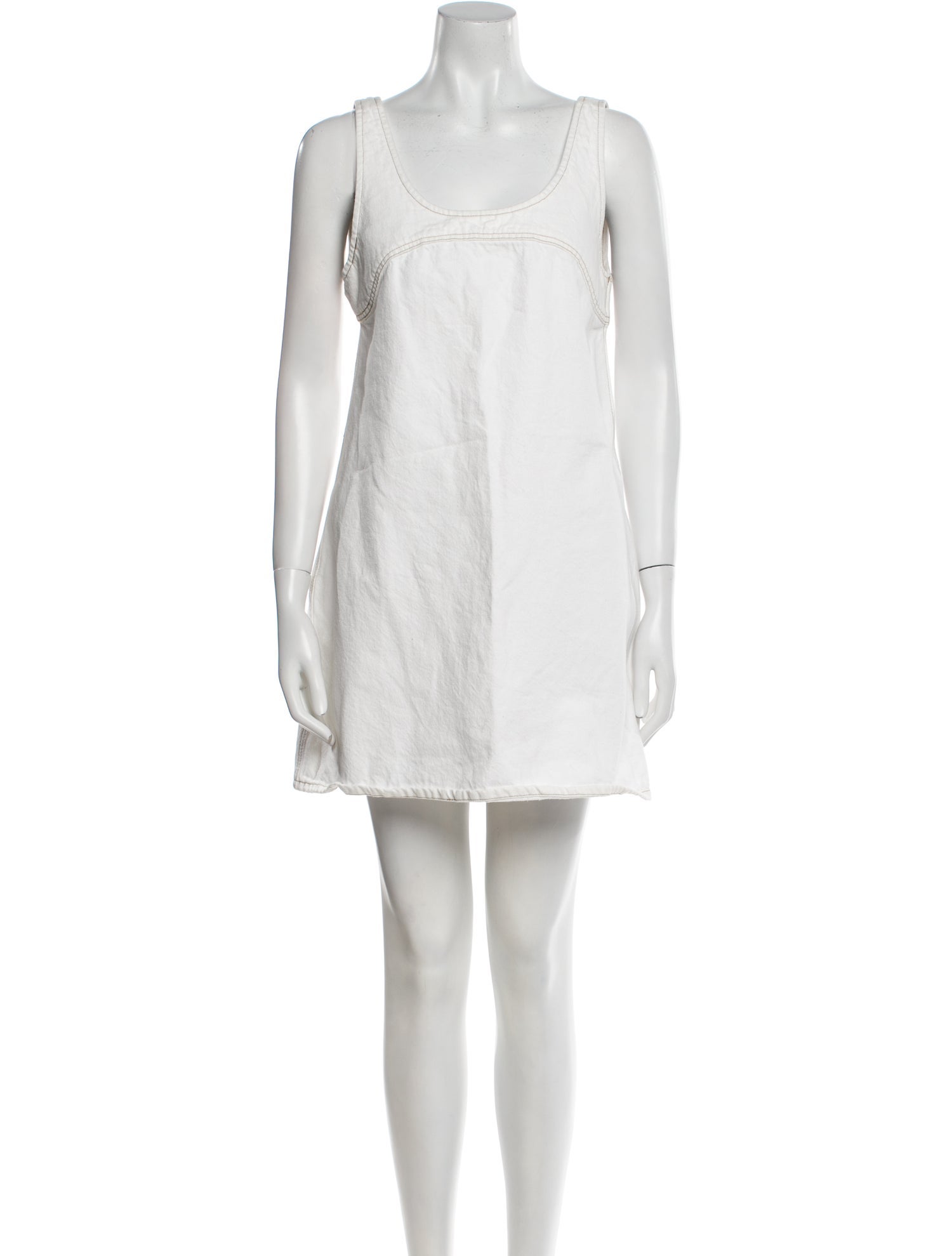 FRAME Scoop Neck Mini Dress