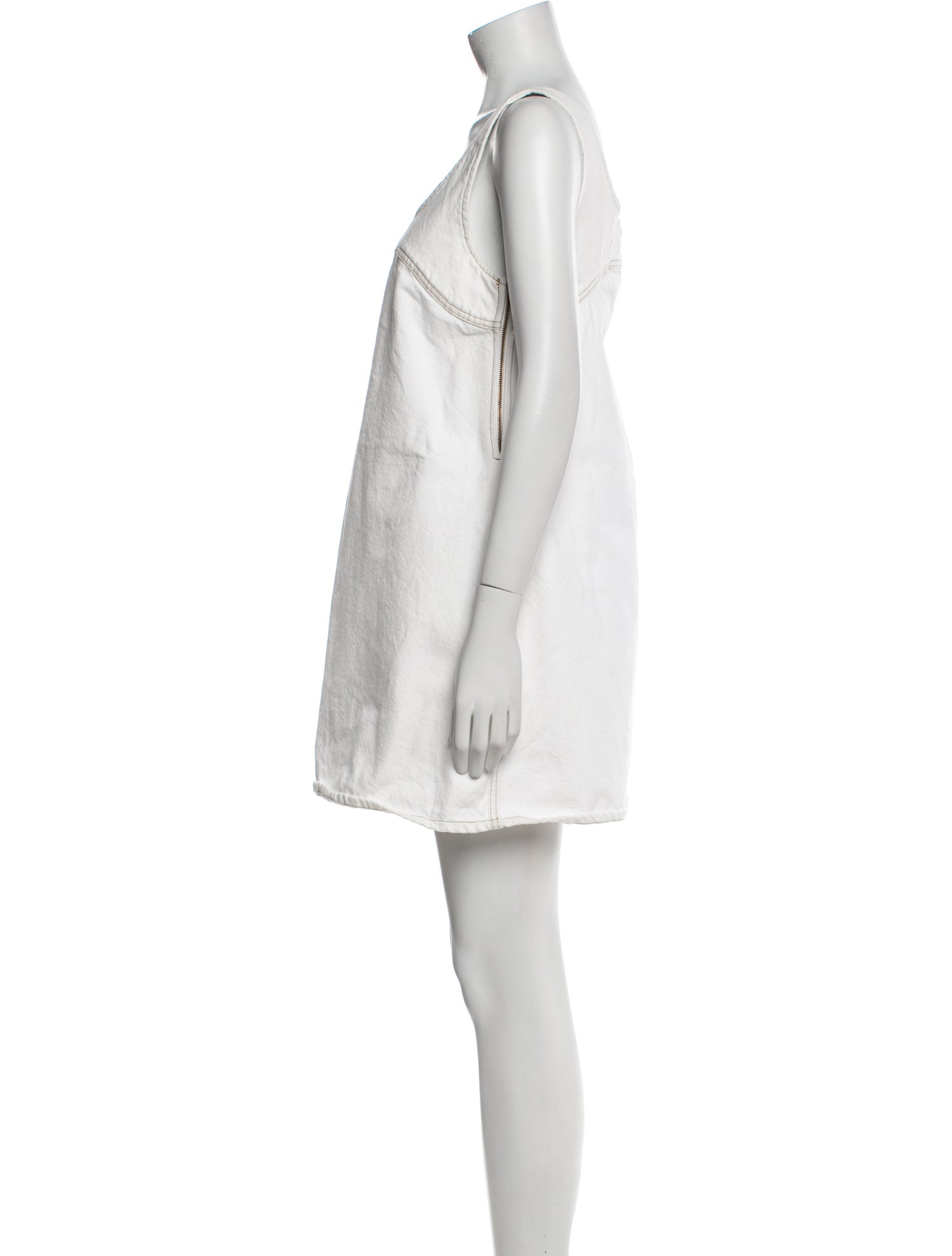 FRAME Scoop Neck Mini Dress